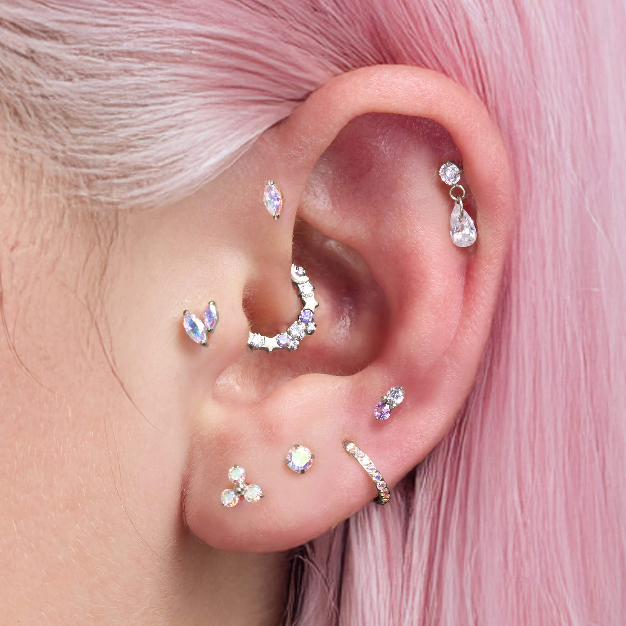 AB 3-Petal Piercing
