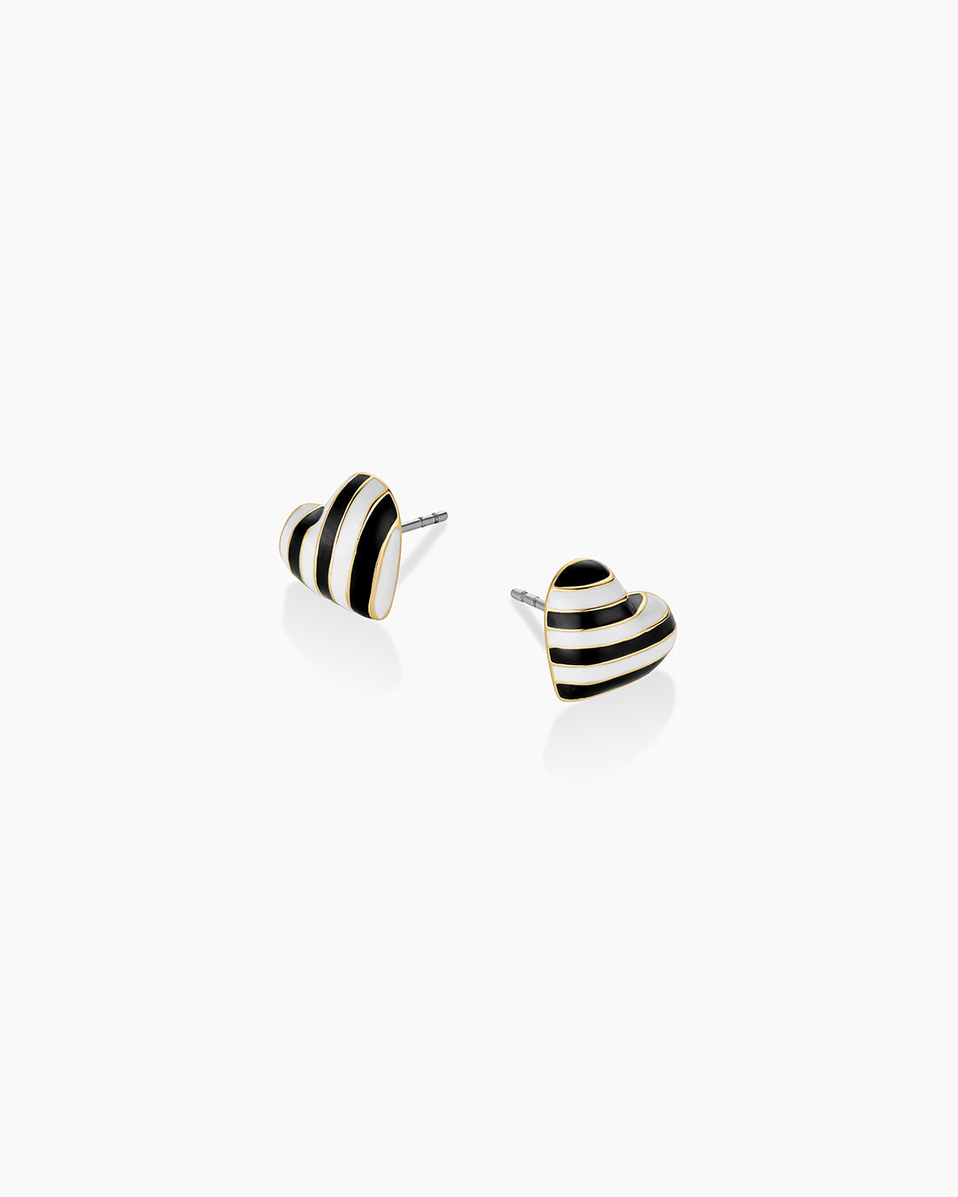 Campbell Enamel Heart Studs