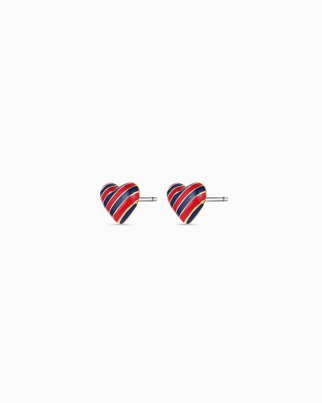 Campbell Enamel Heart Studs