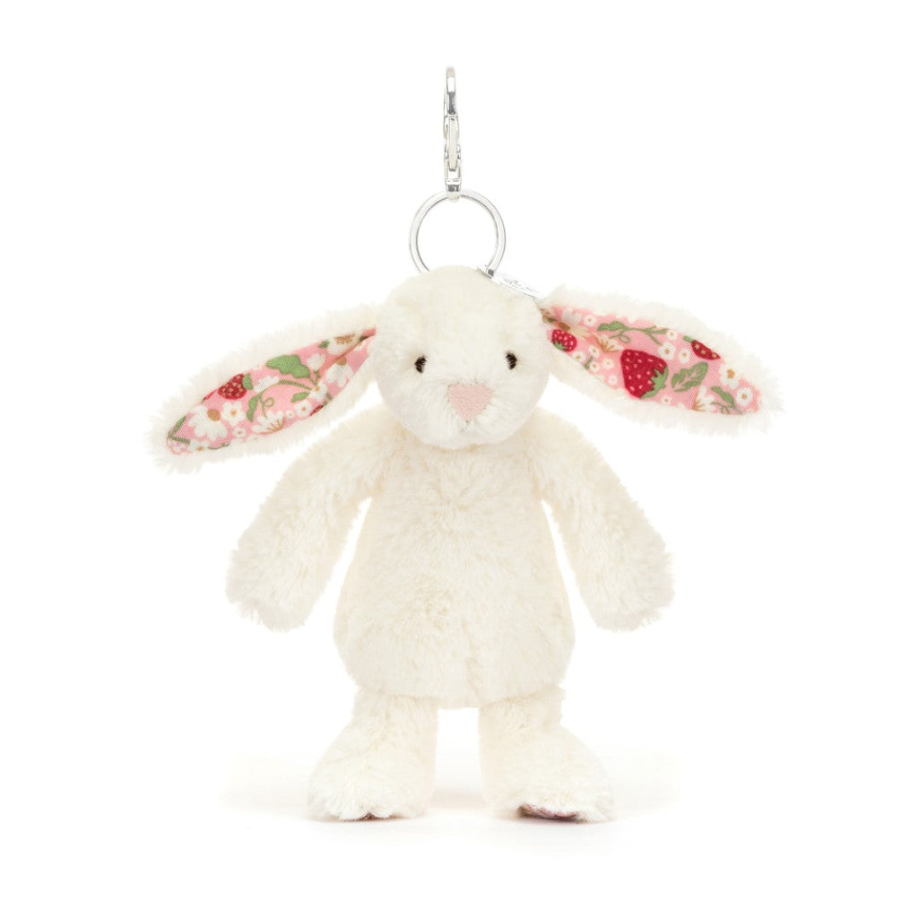 Jellycat Bashful Blossom Cream Bunny 'Berry' Bag Charm