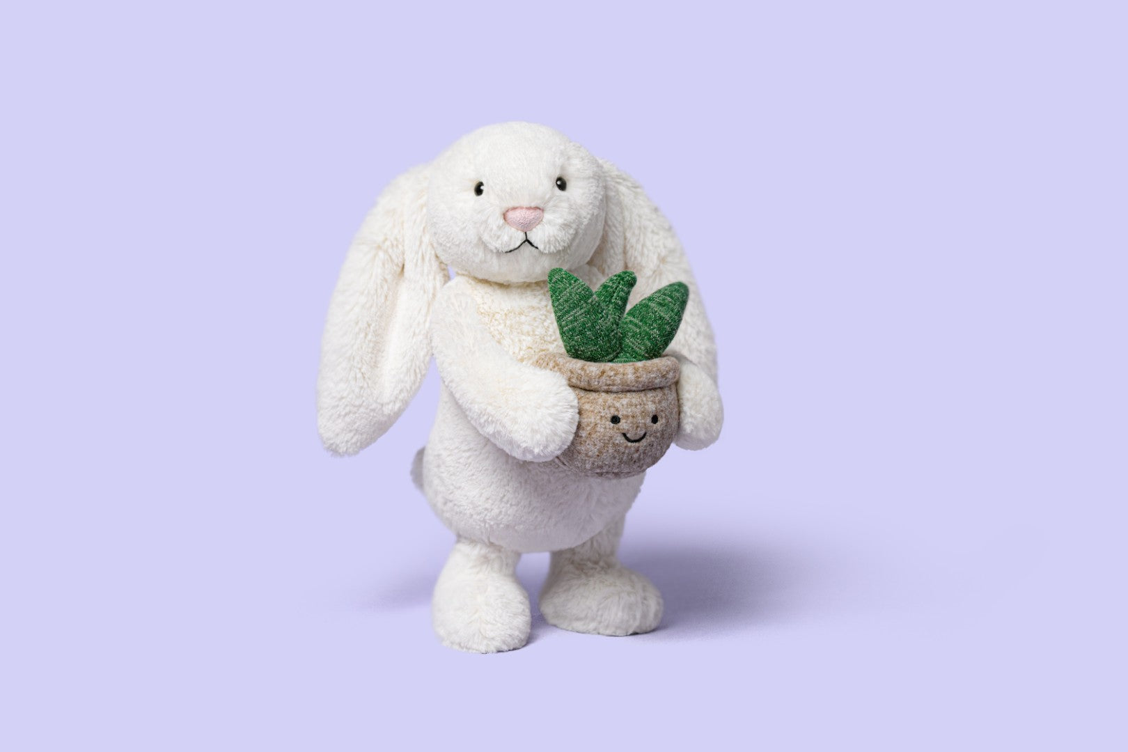 Jellycat Cream Bunny With Plant