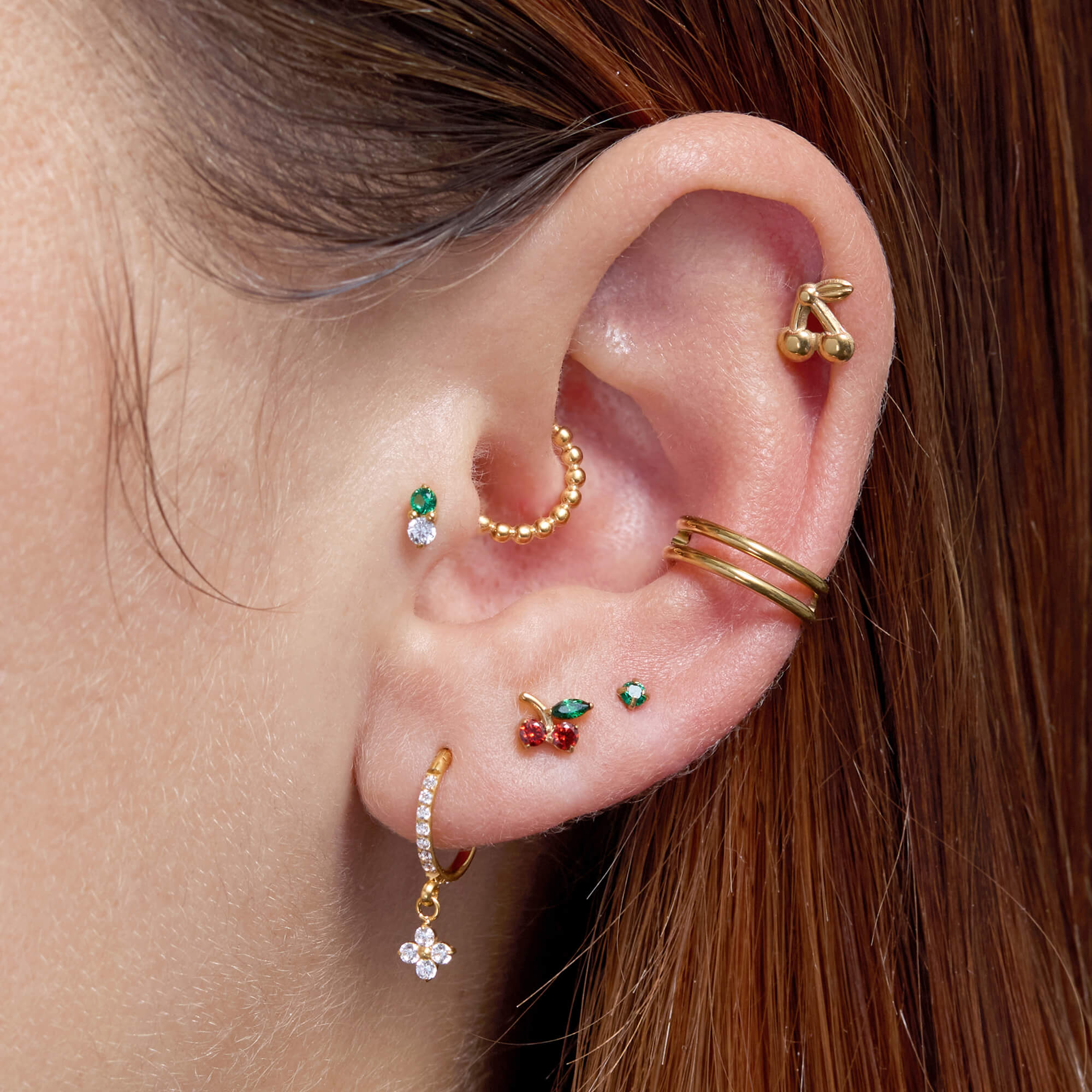 Green Duo Piercing