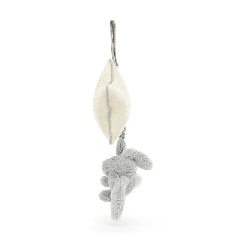 Jellycat Bashful Grey Bunny Musical Pull