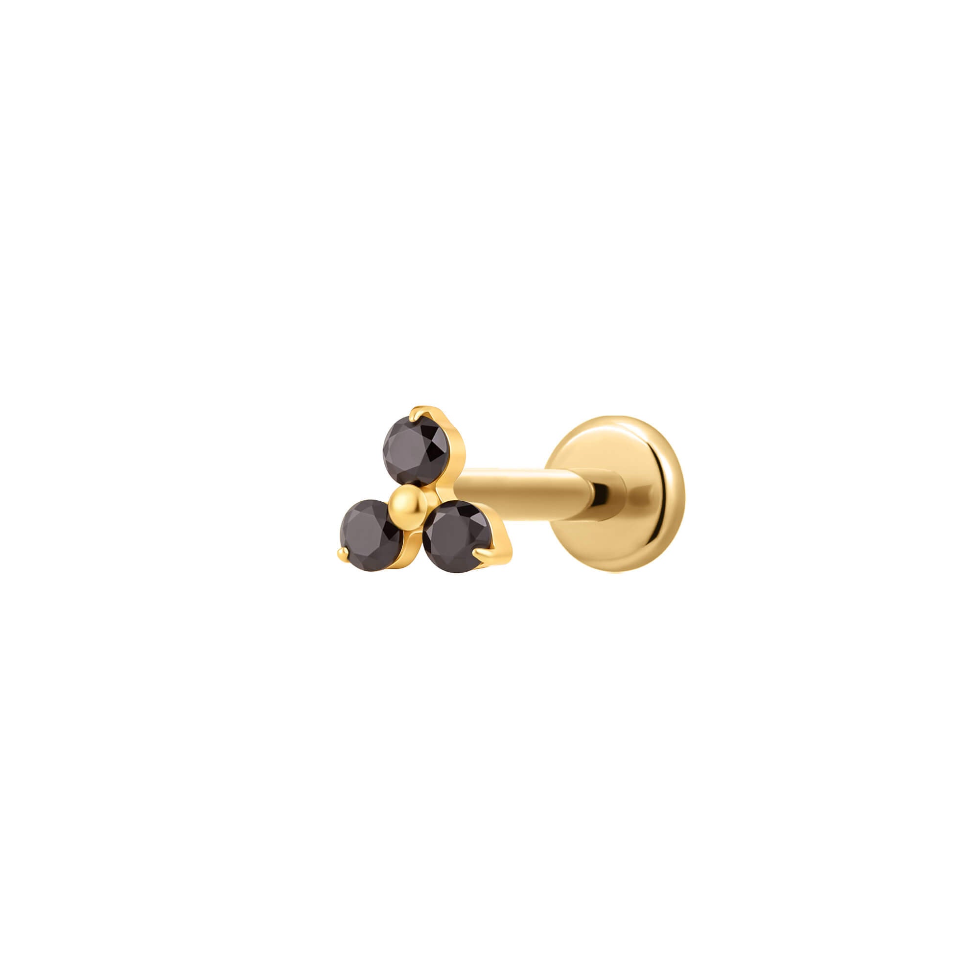 Black 3-Petal Piercing