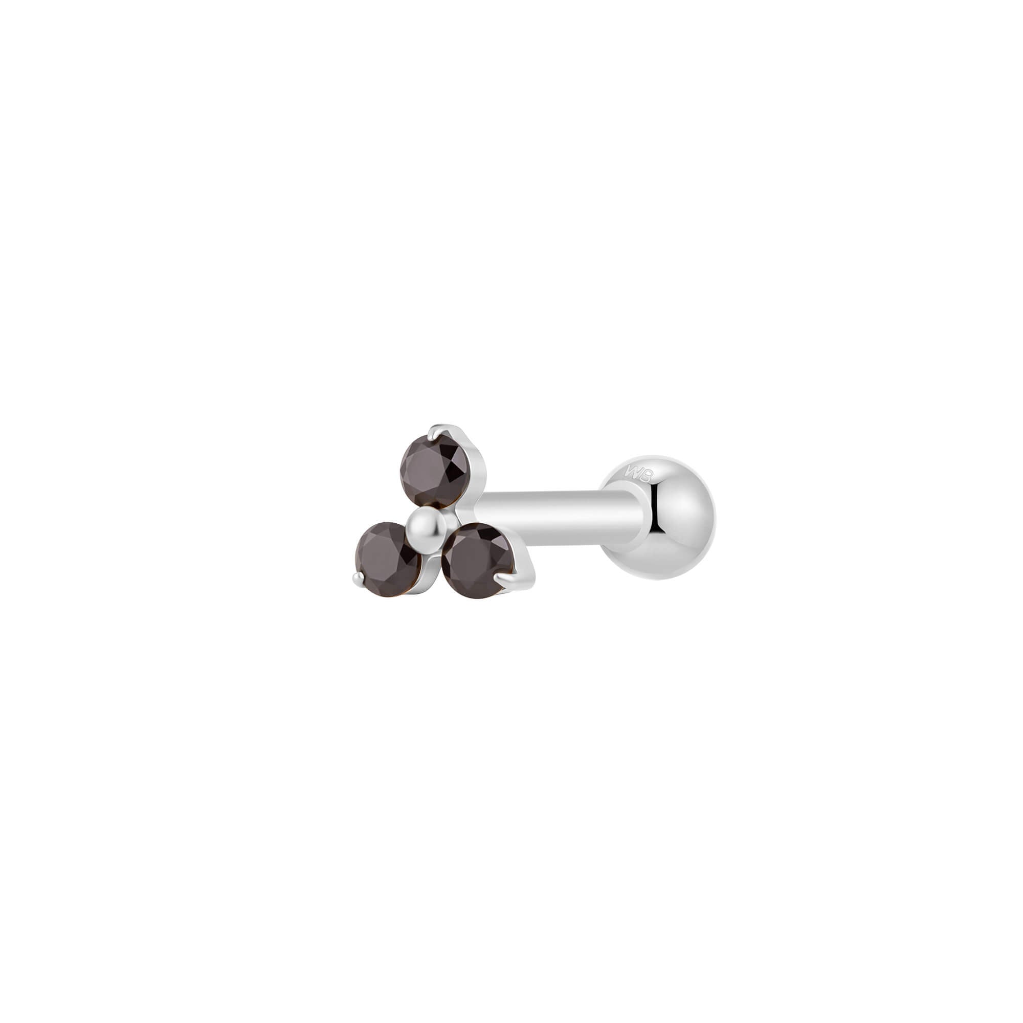 Black 3-Petal Piercing