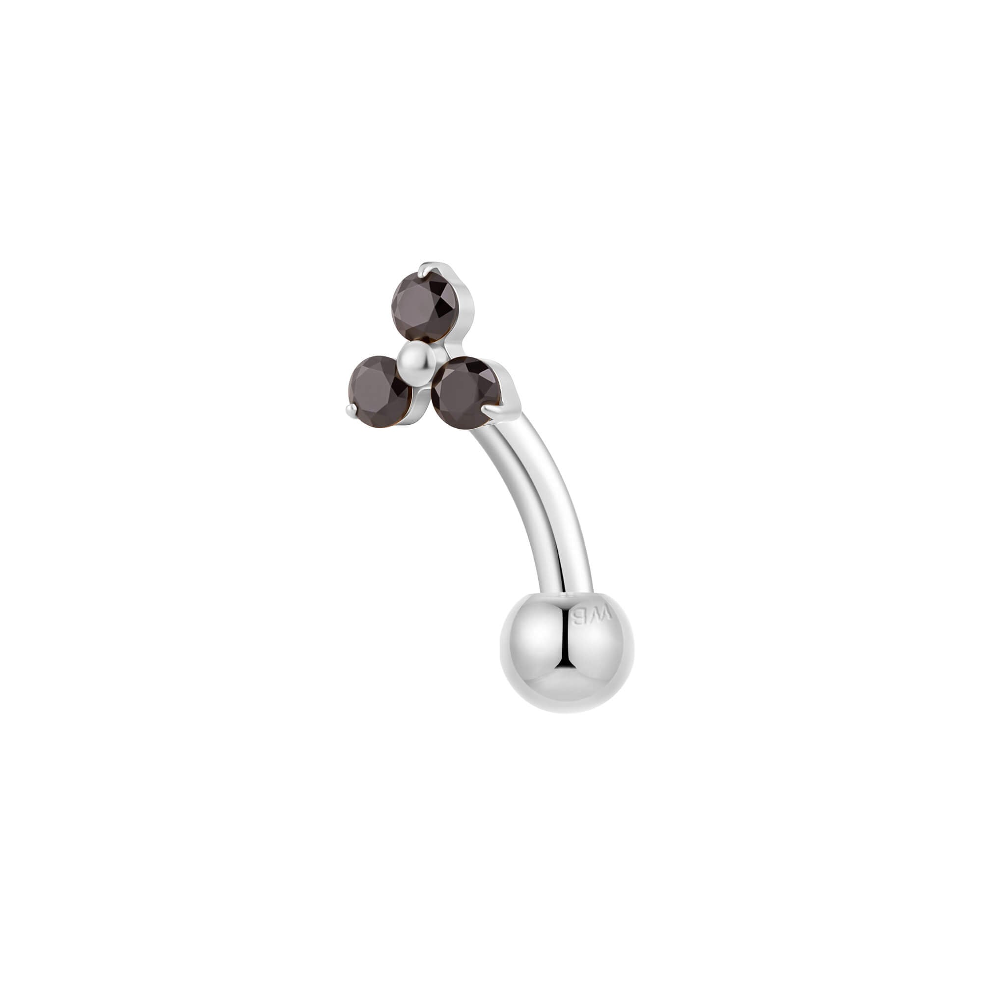 Black 3-Petal Piercing