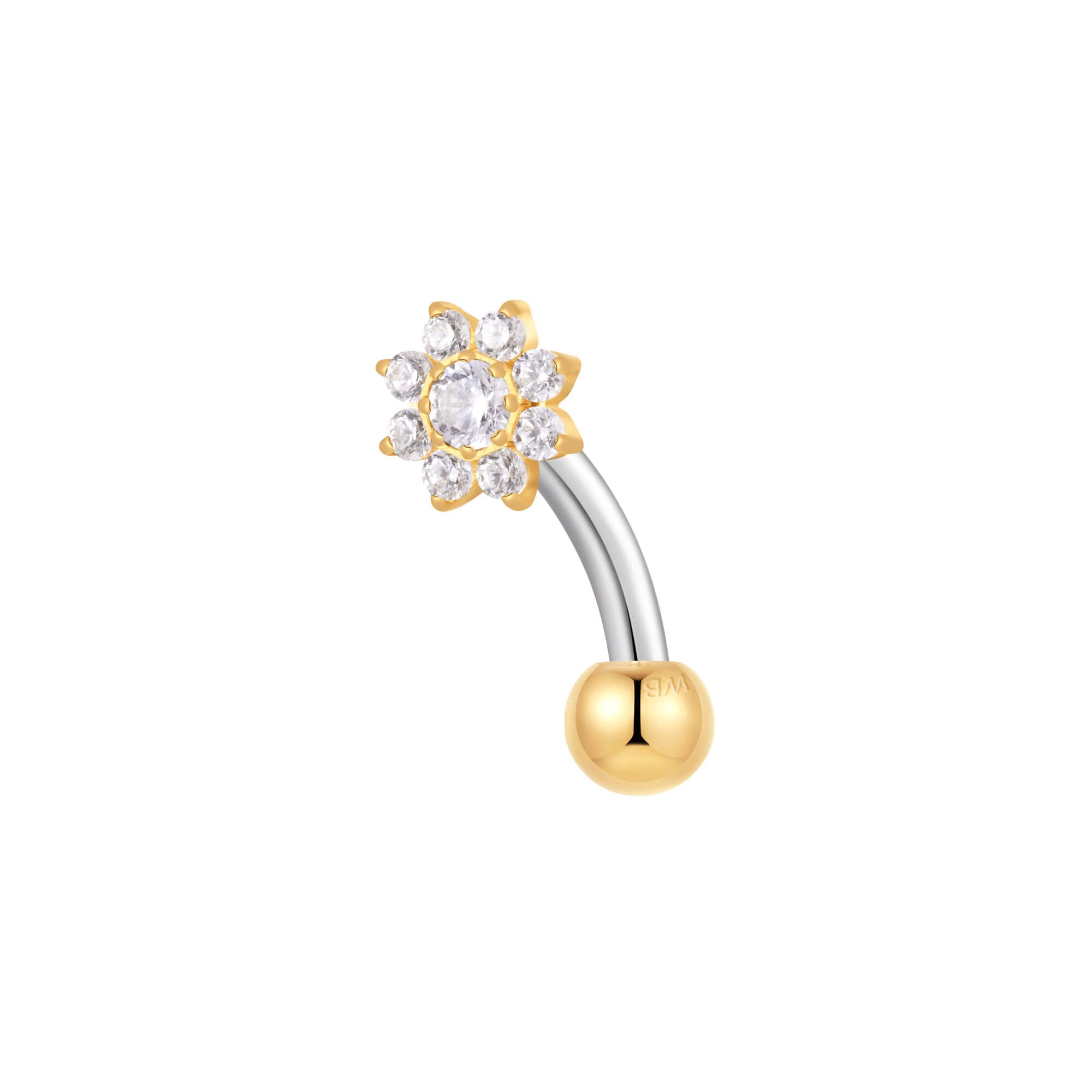Crystal Flower Bloom Piercing