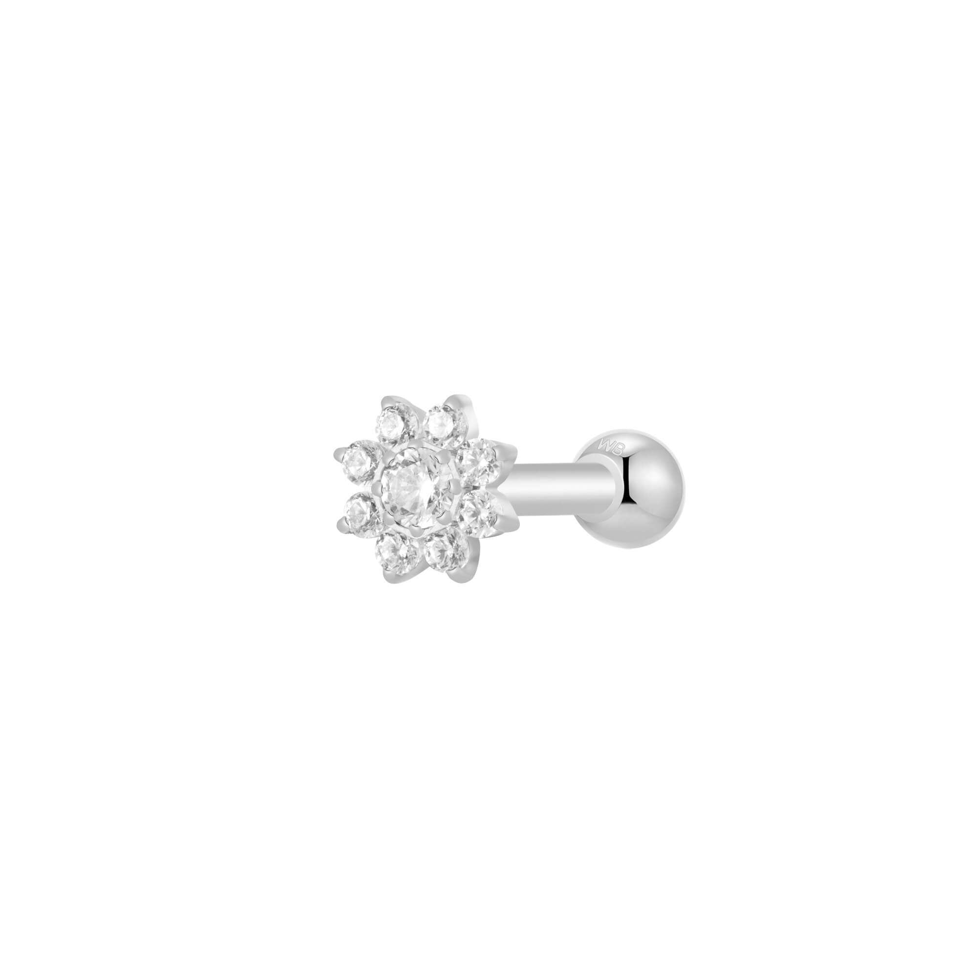 Crystal Flower Bloom Piercing