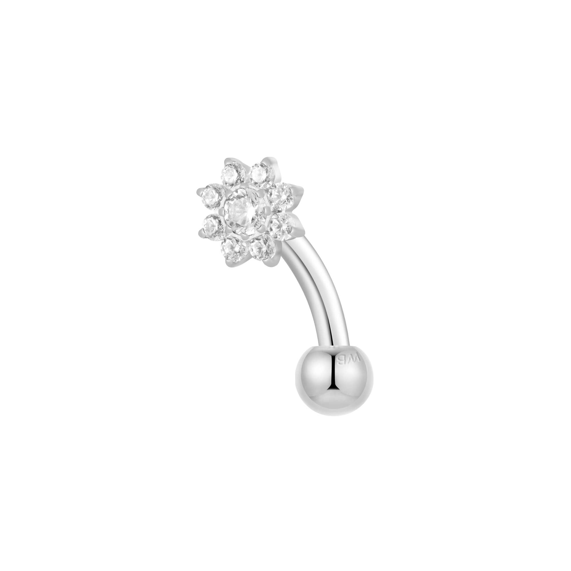 Crystal Flower Bloom Piercing