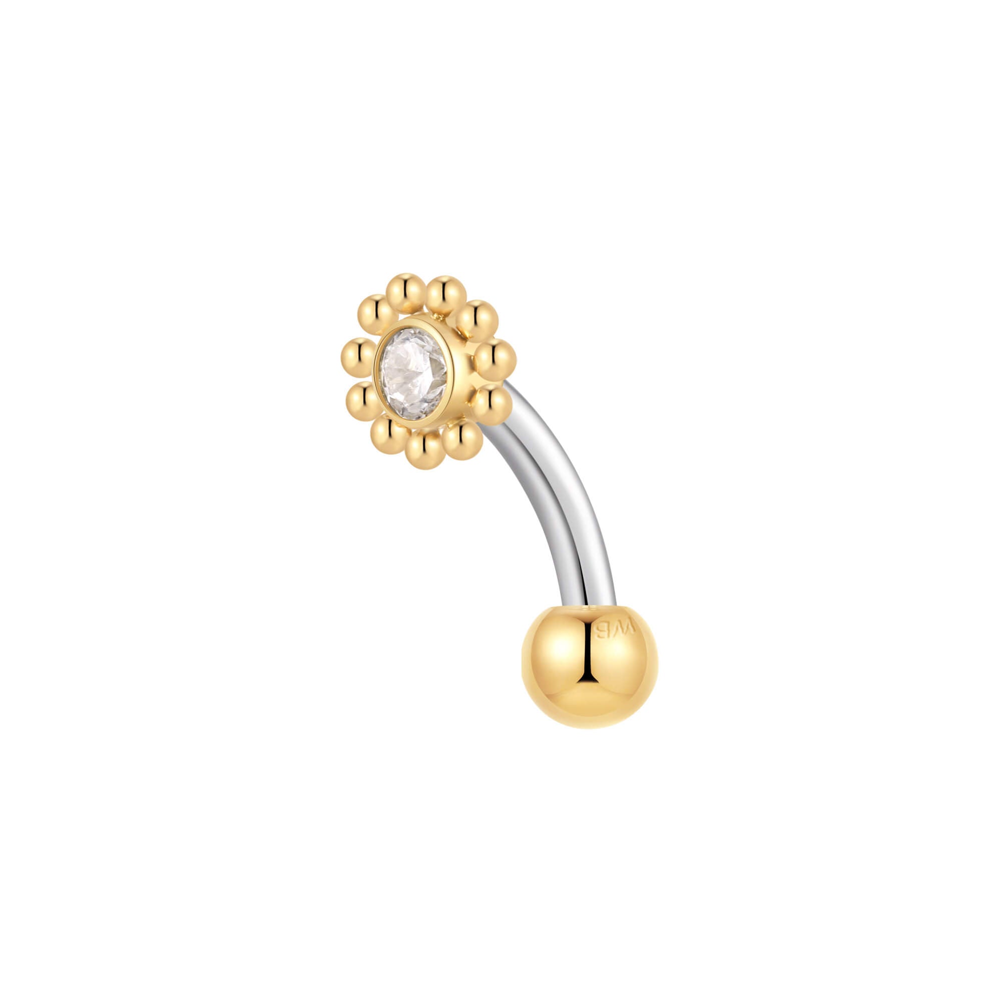 Beaded Halo Charm Piercing
