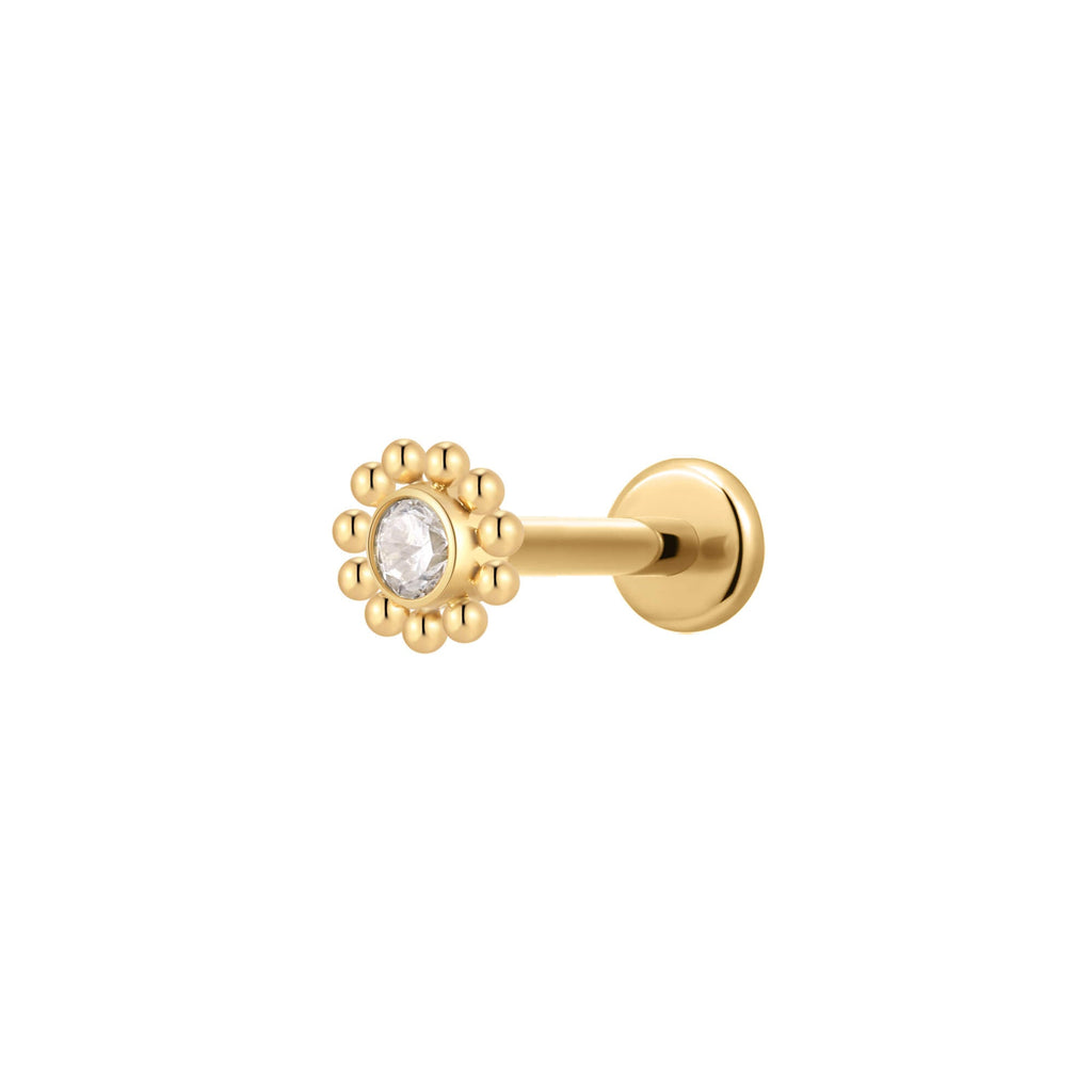 Beaded Halo Charm Piercing