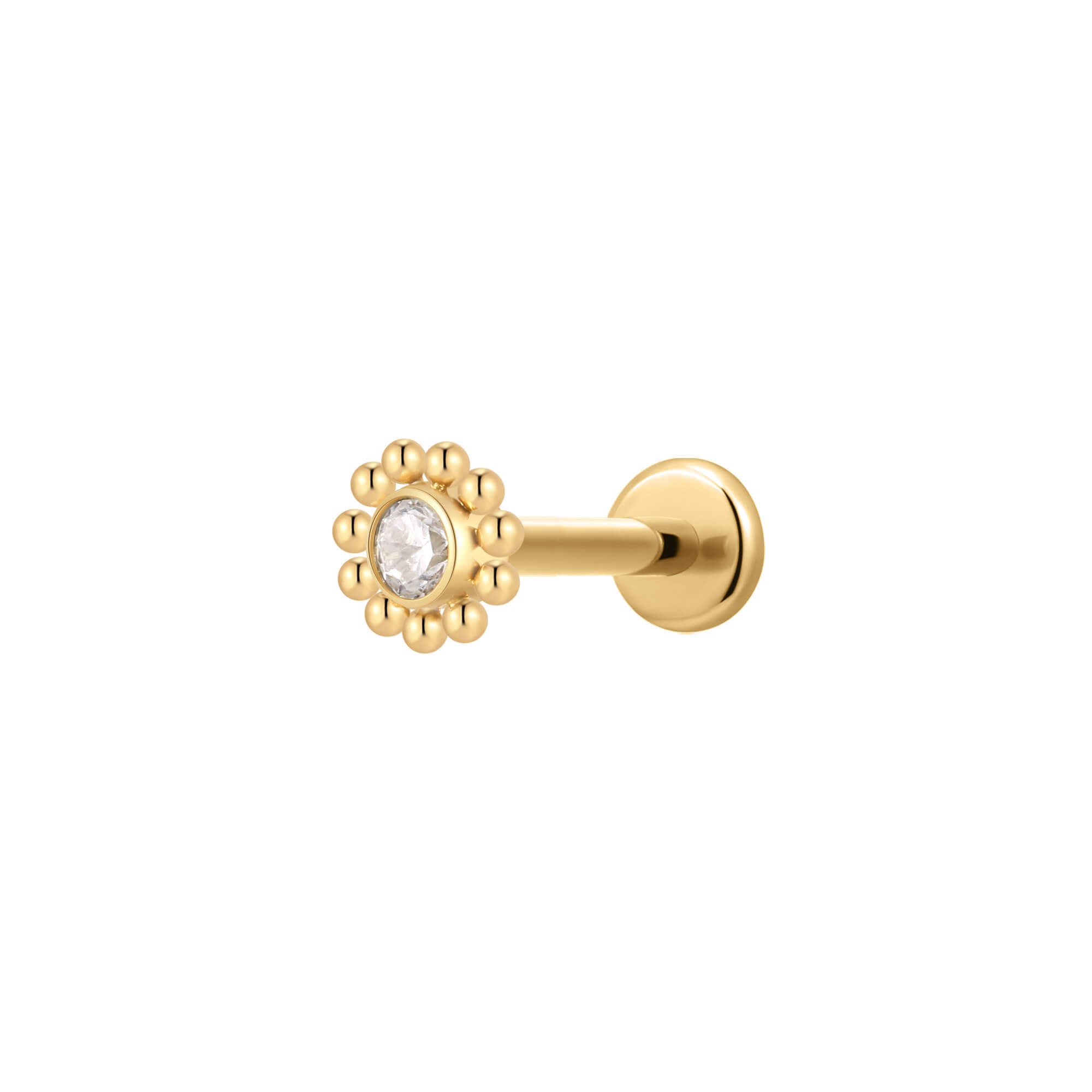 Beaded Halo Charm Piercing