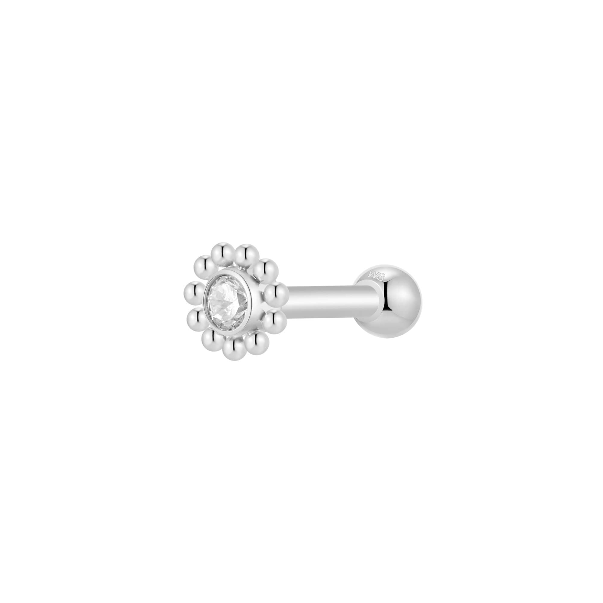 Beaded Halo Charm Piercing