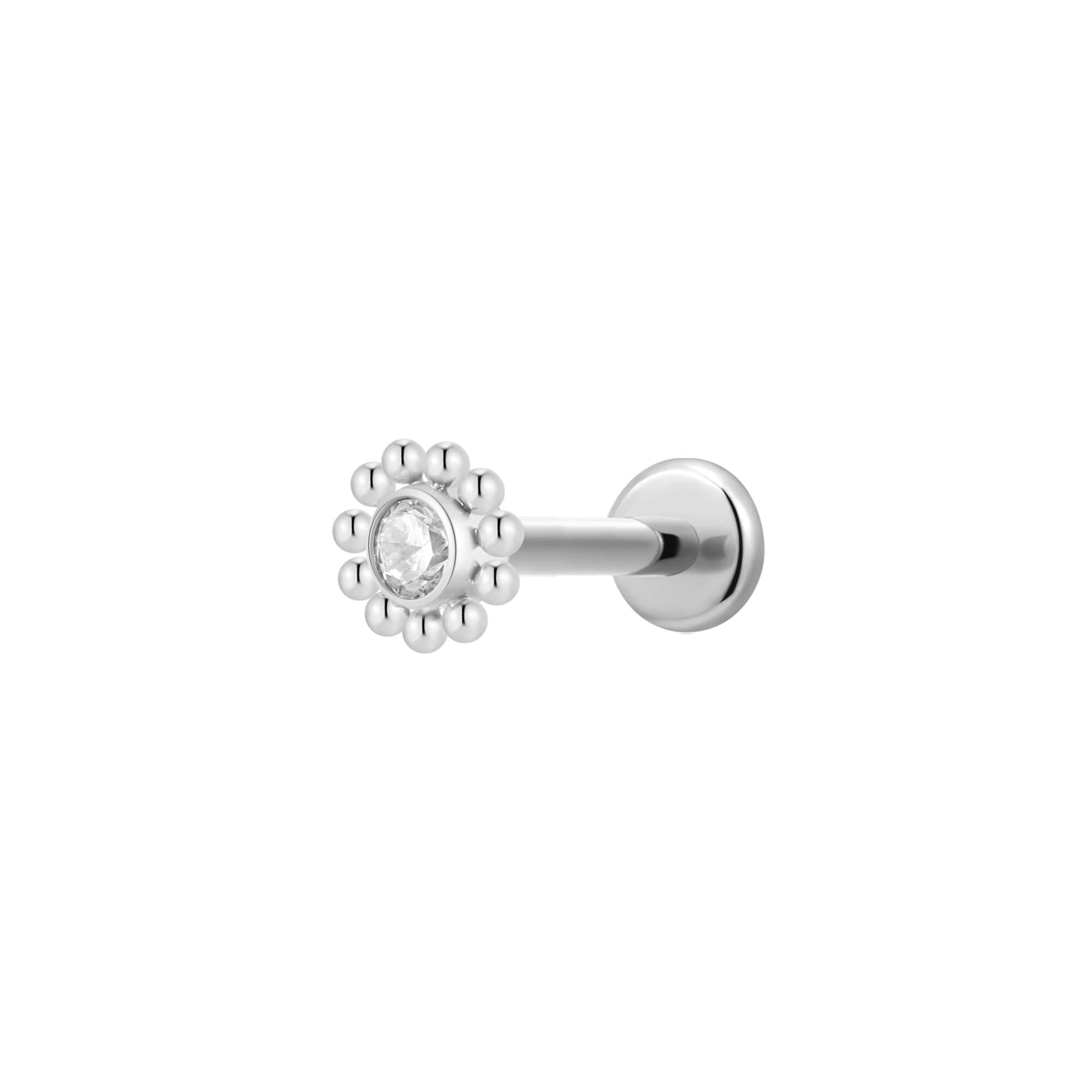 Beaded Halo Charm Piercing