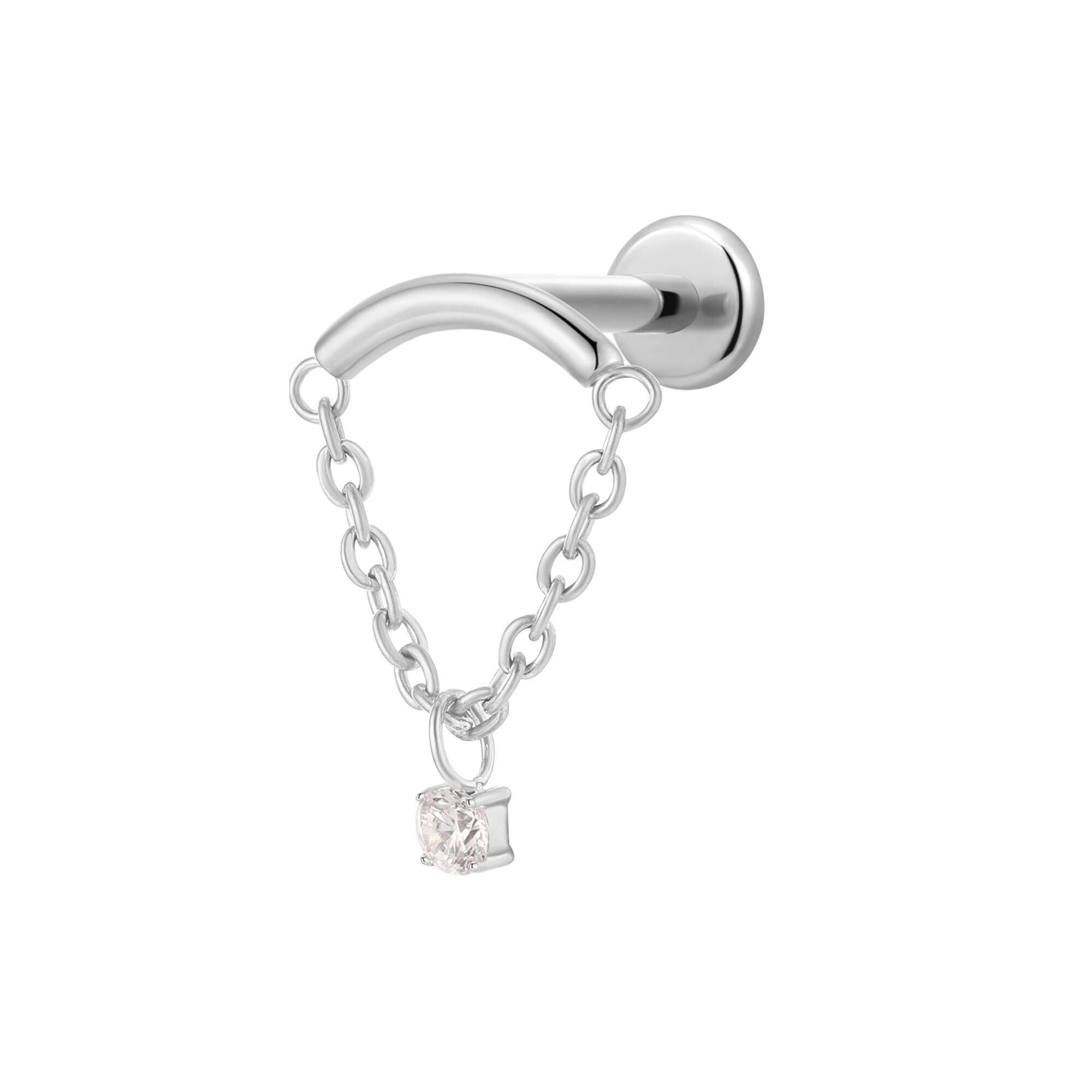 CZ Dangle Hidden Helix Piercing