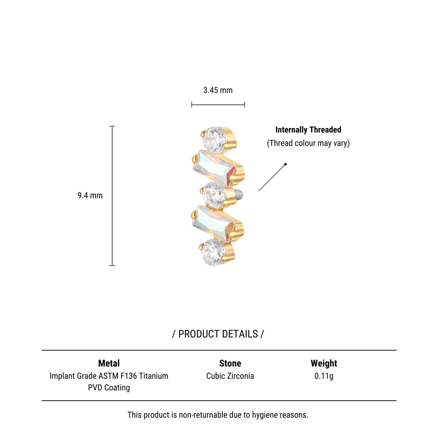 AB Baguette Crawler Piercing