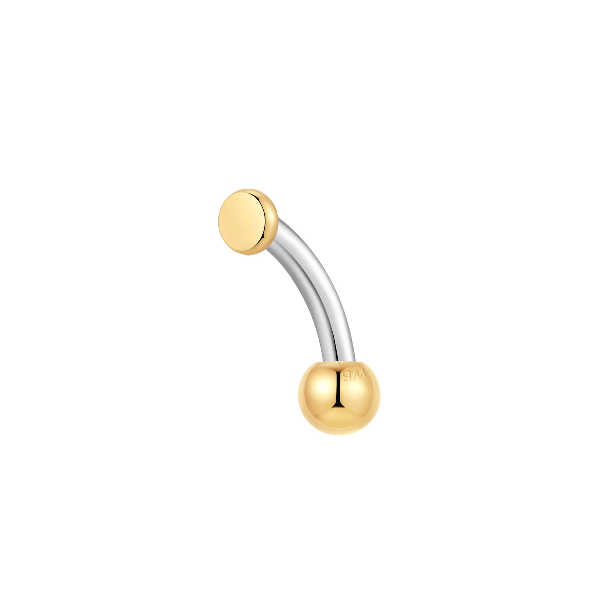 2.5mm Plain Disc Piercing