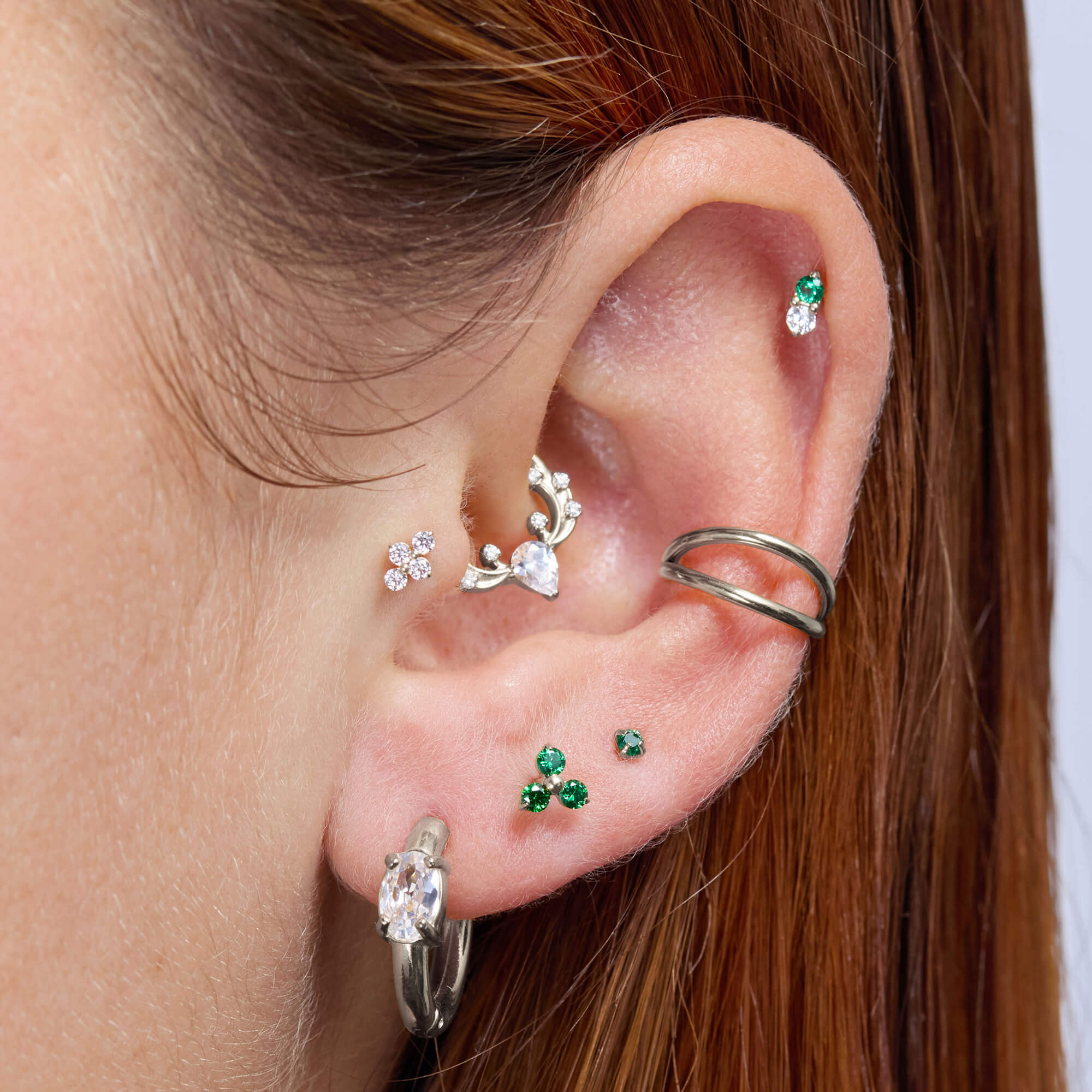 Green Duo Piercing