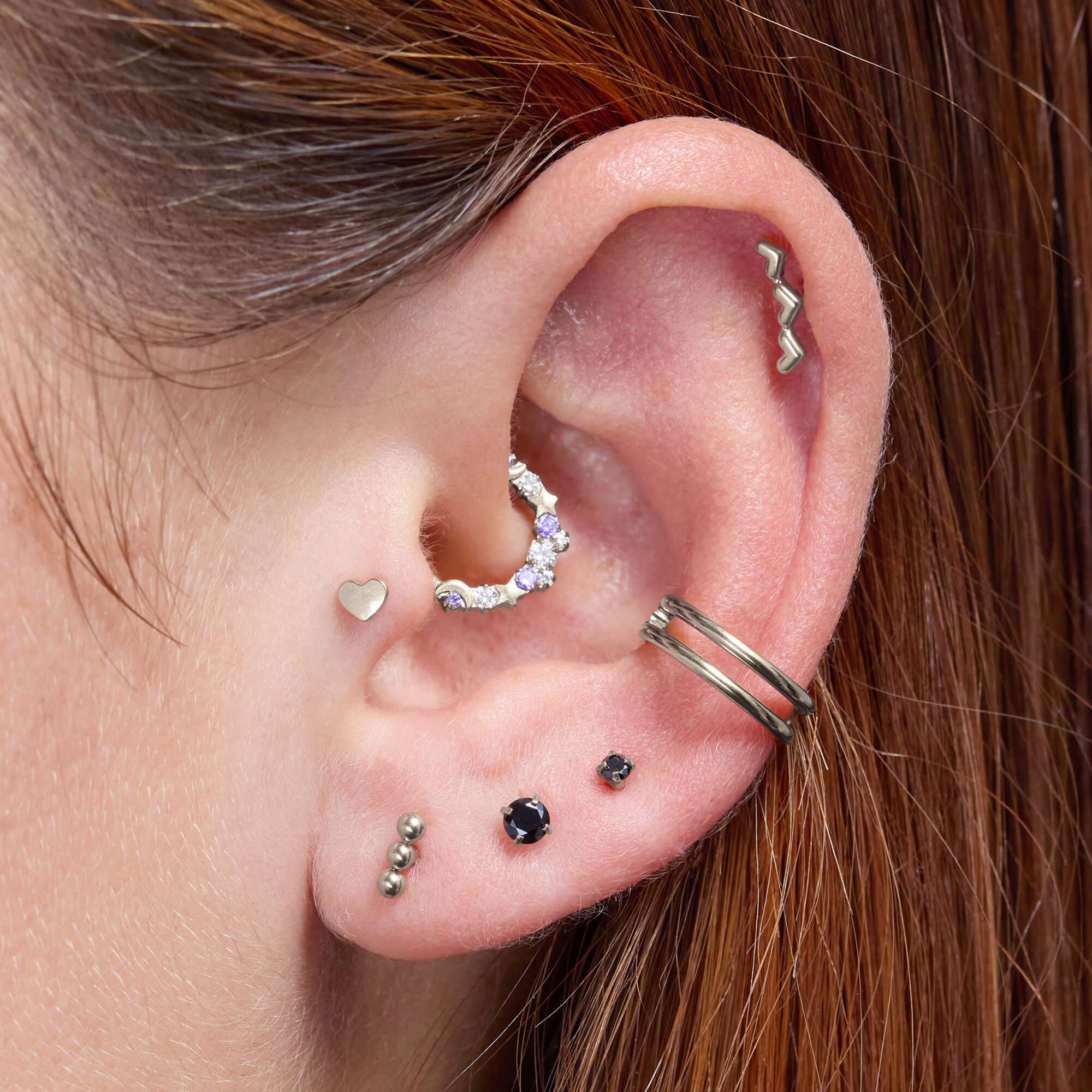 Plain Heart Crawler Piercing