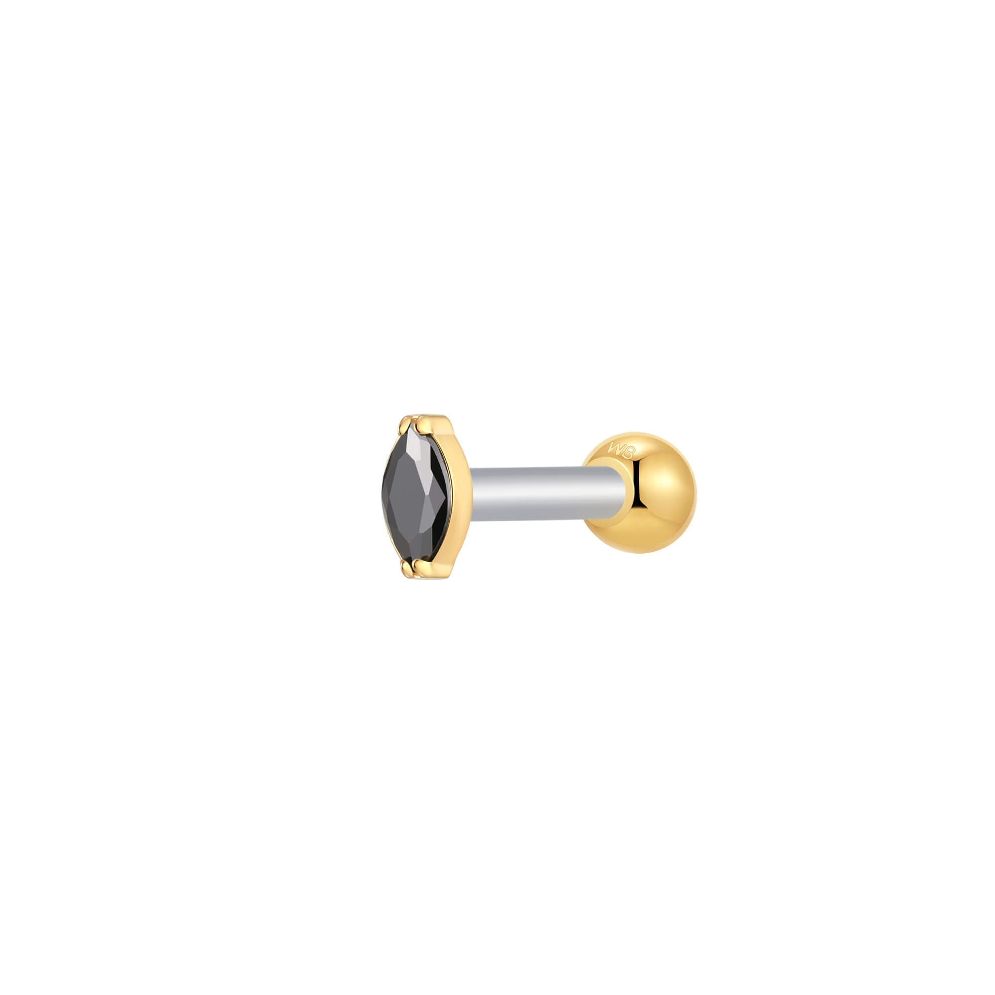 Black Marquise Piercing