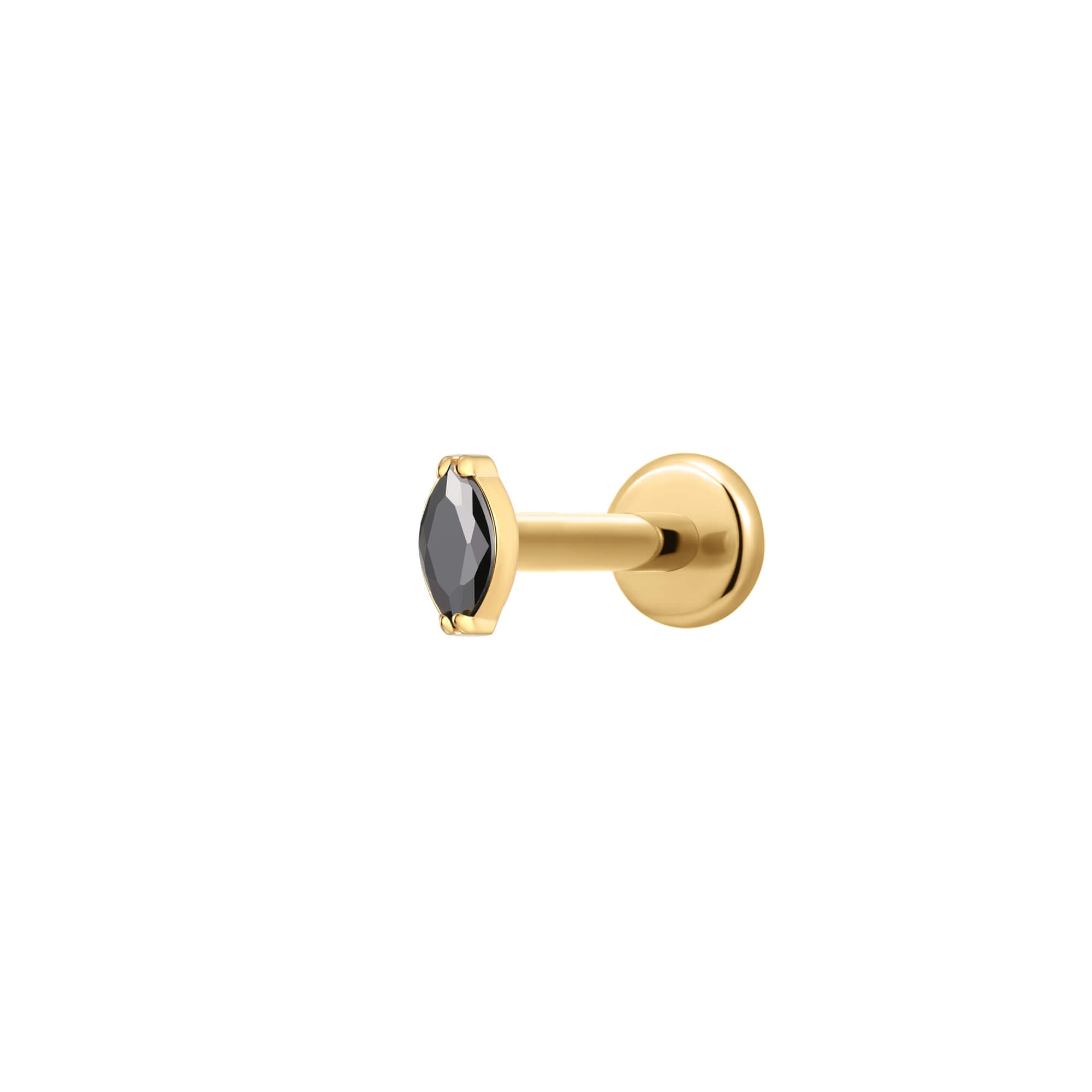 Black Marquise Piercing