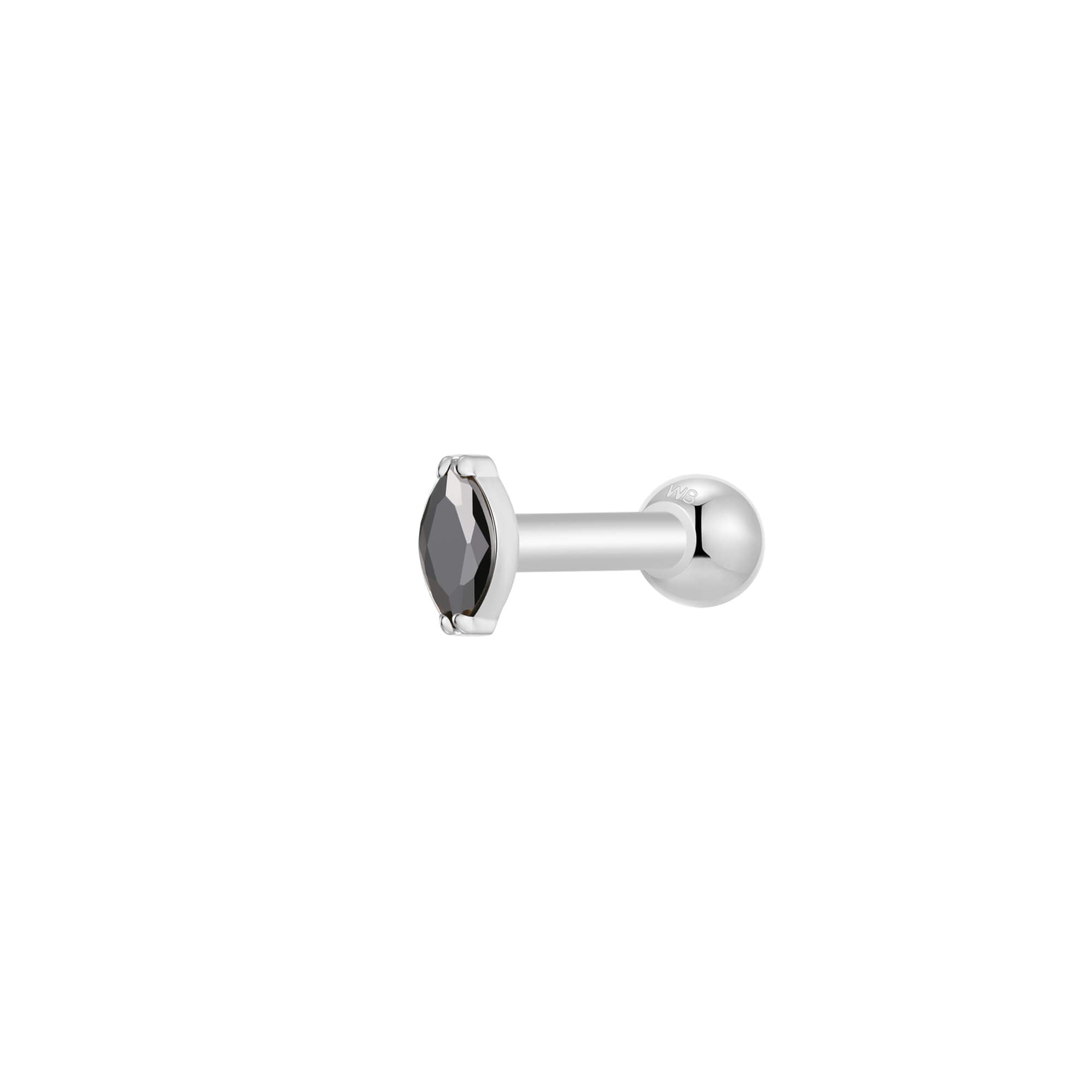 Black Marquise Piercing