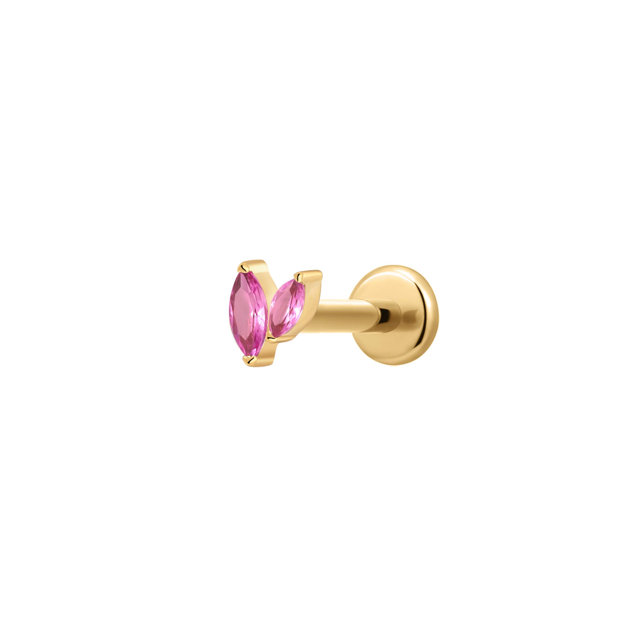 Fuchsia Marquise Cluster Piercing