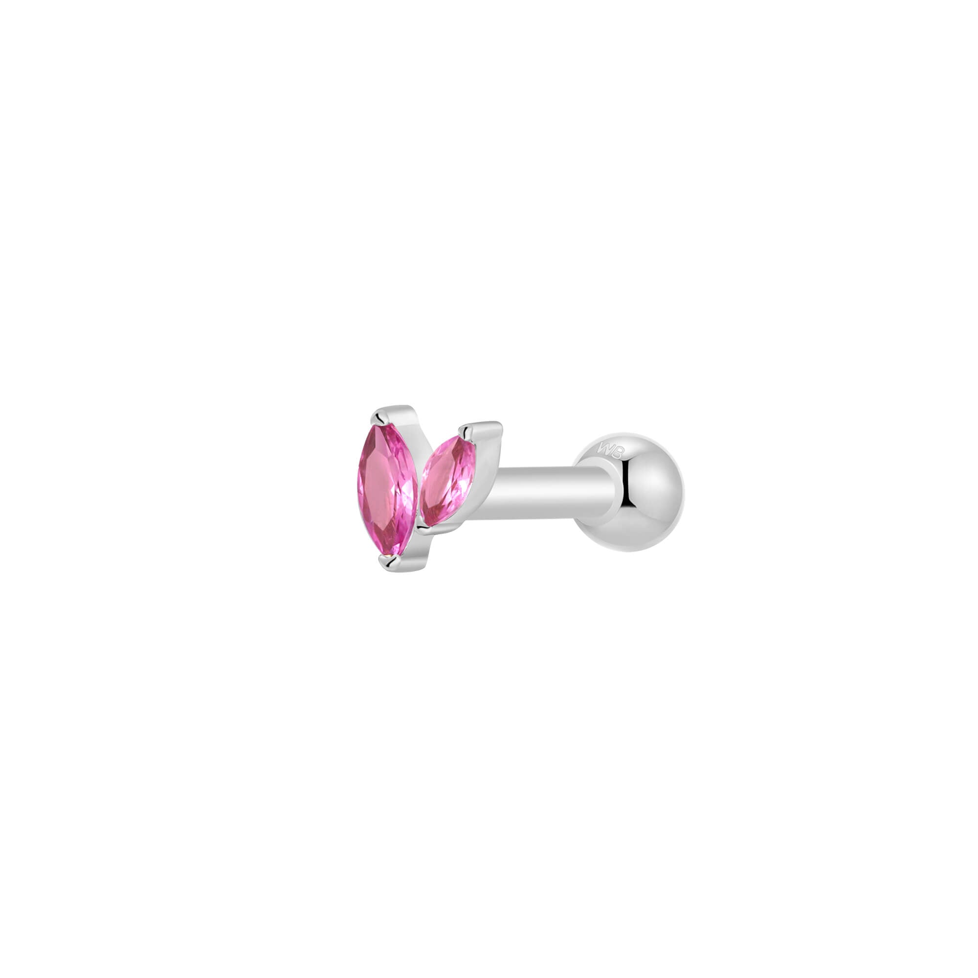 Fuchsia Marquise Cluster Piercing