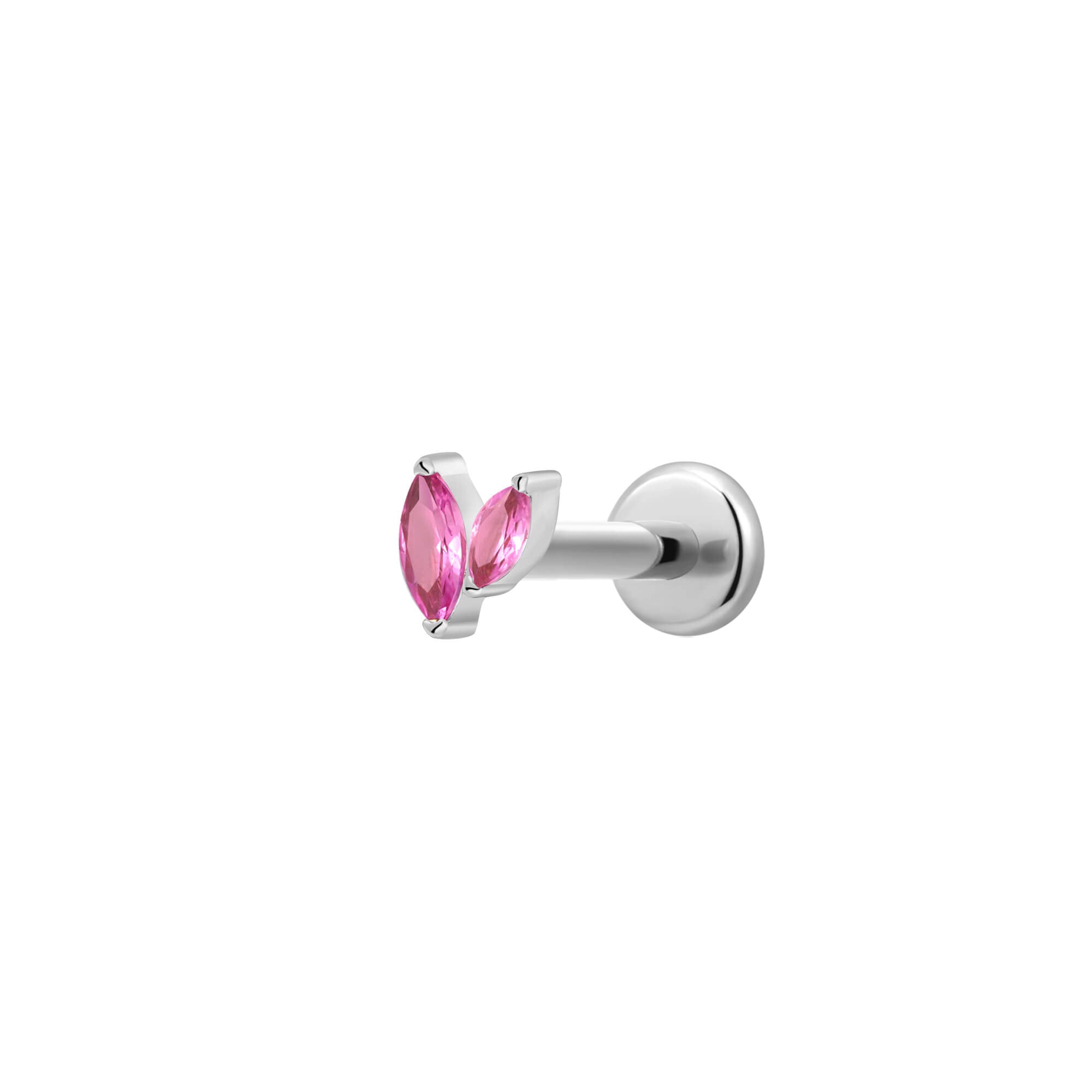 Fuchsia Marquise Cluster Piercing