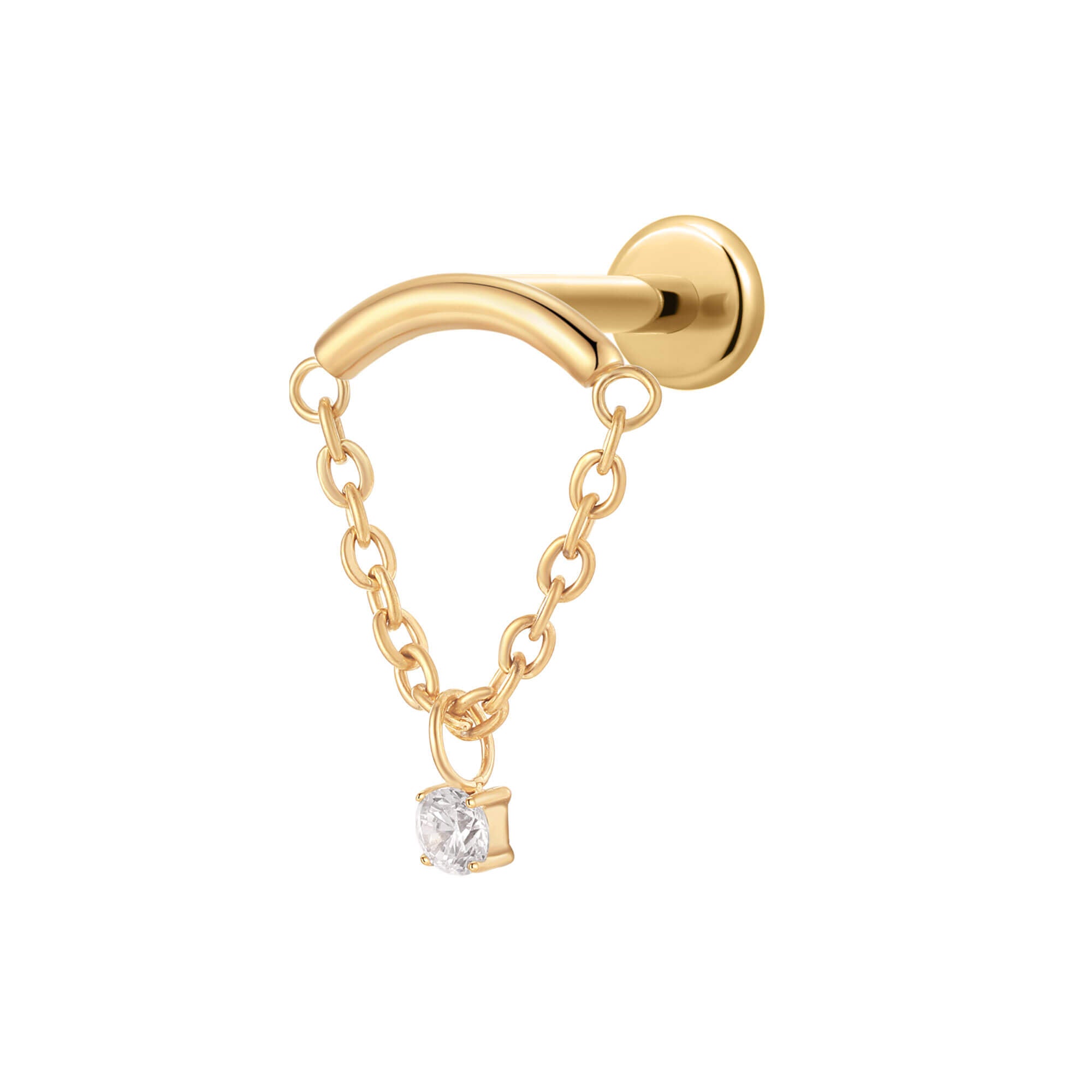 CZ Dangle Hidden Helix Piercing