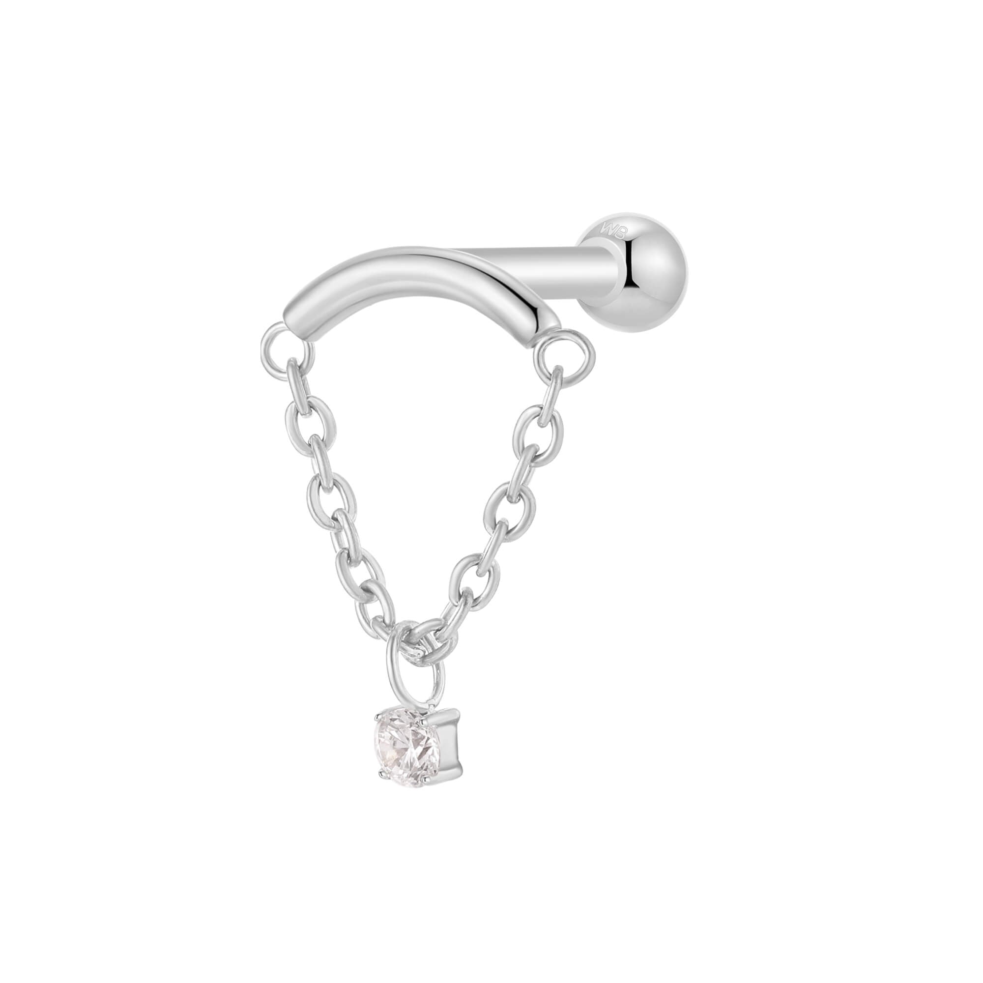 CZ Dangle Hidden Helix Piercing