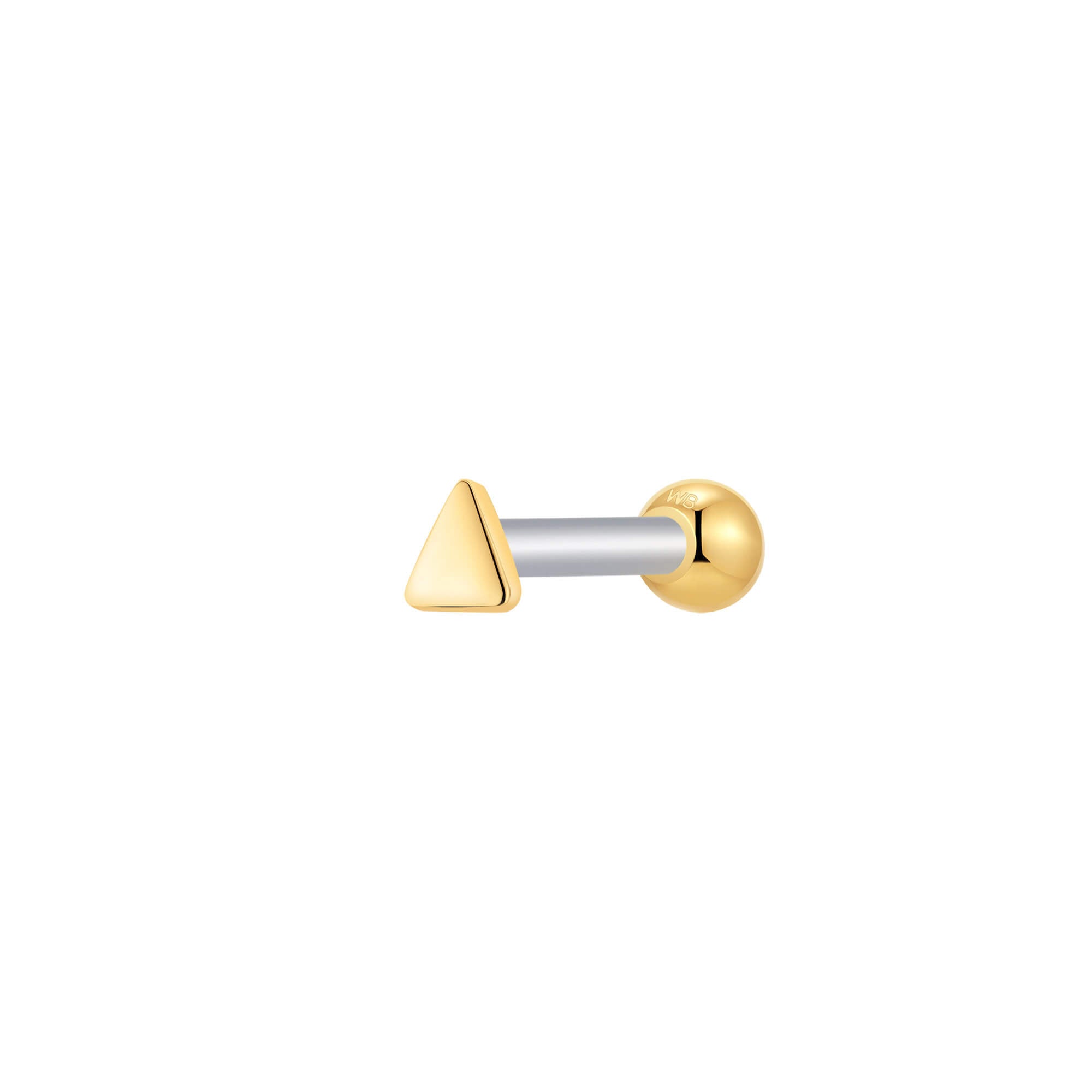 Tiny Plain Triangle Piercing
