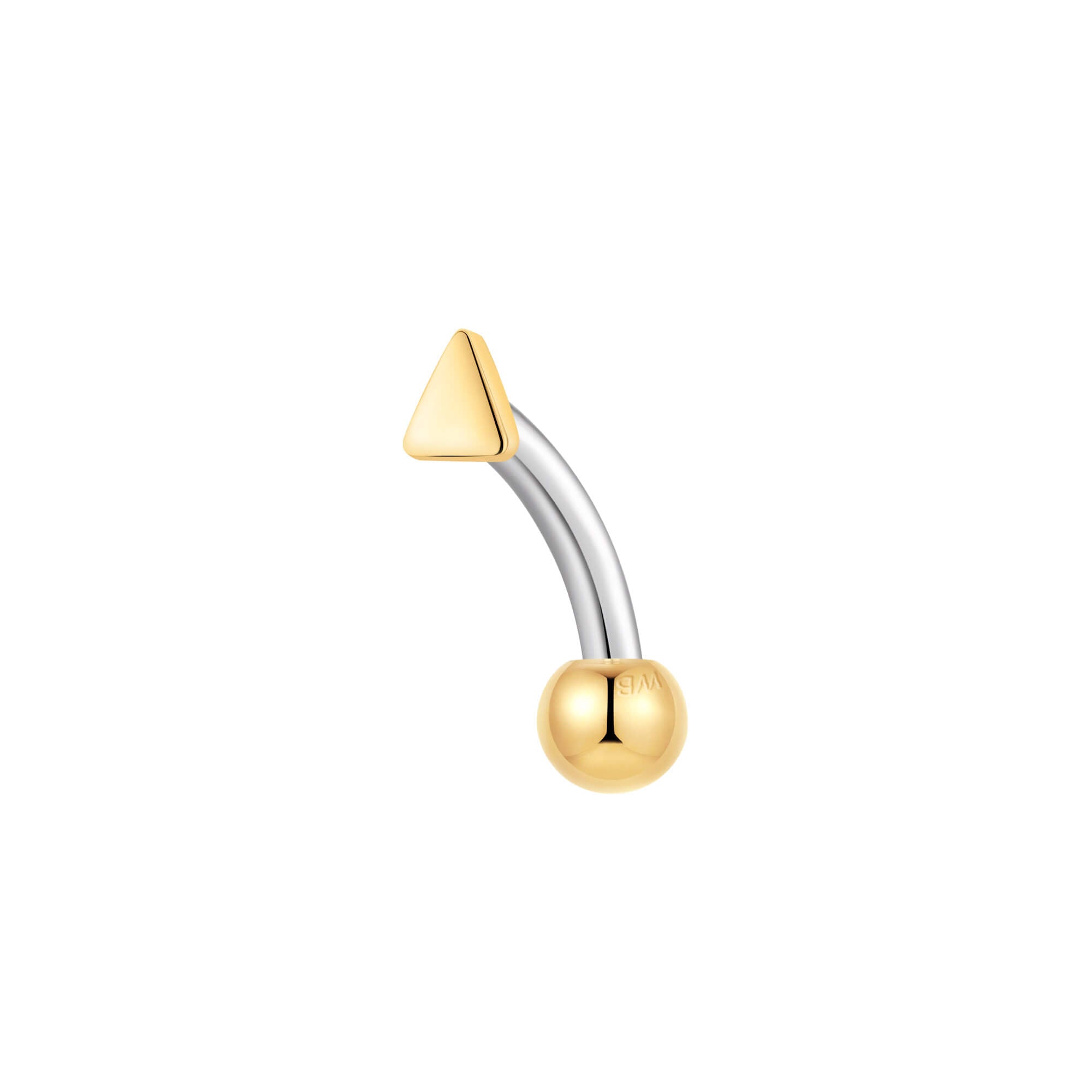 Tiny Plain Triangle Piercing