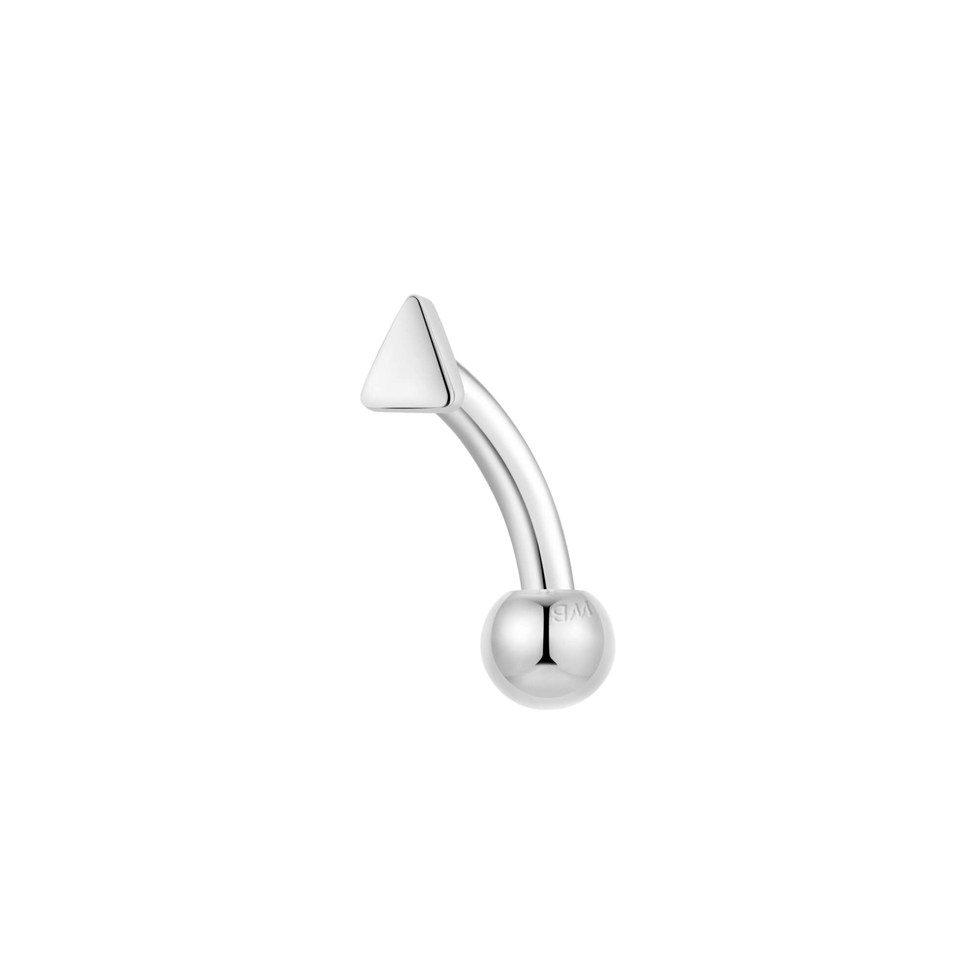 Tiny Plain Triangle Piercing