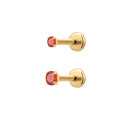 Red Simple CZ Piercing Bundle