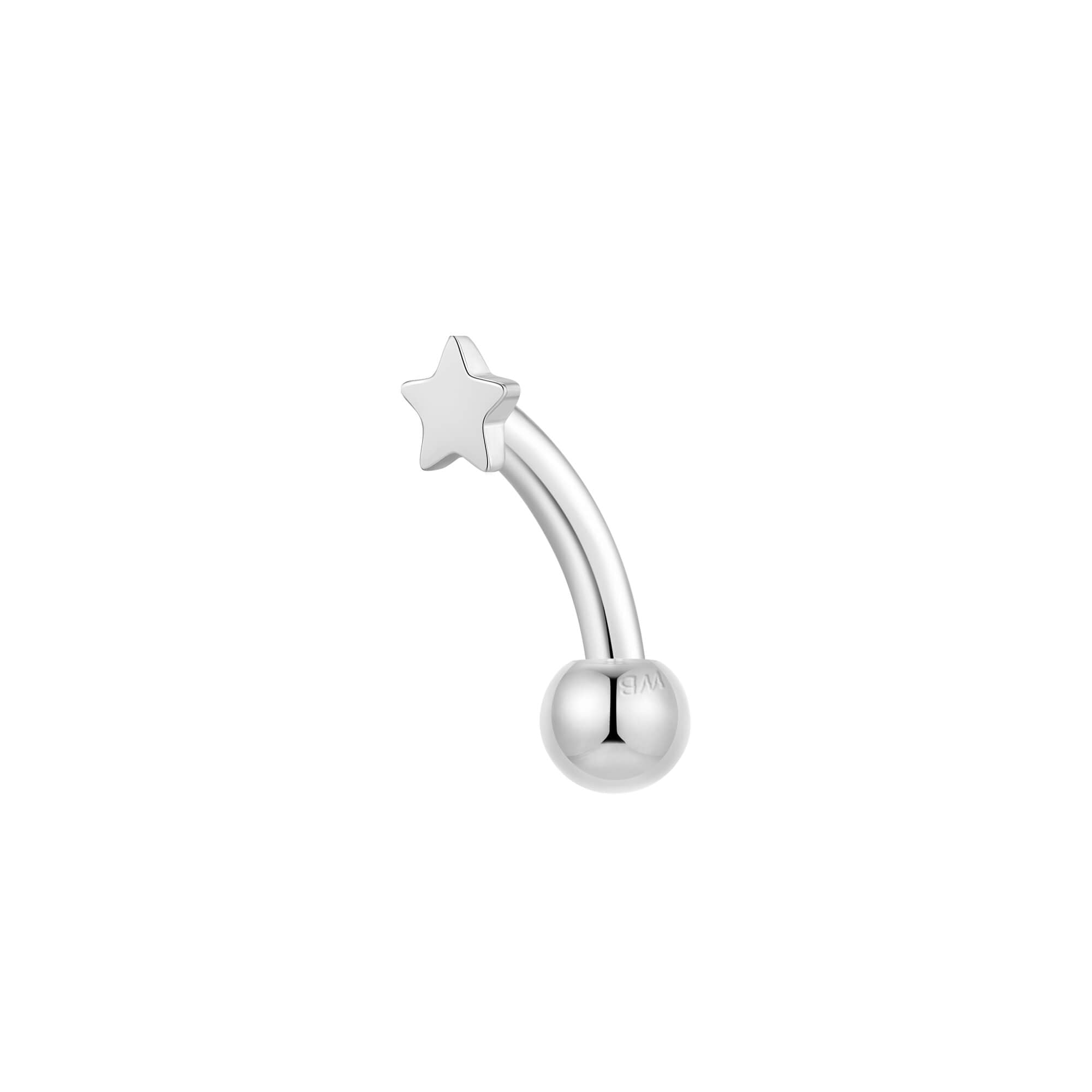 Tiny Plain Star Piercing