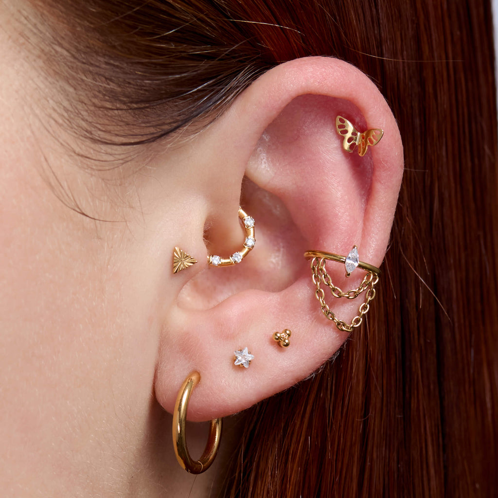 Ridged Triangle Piercing