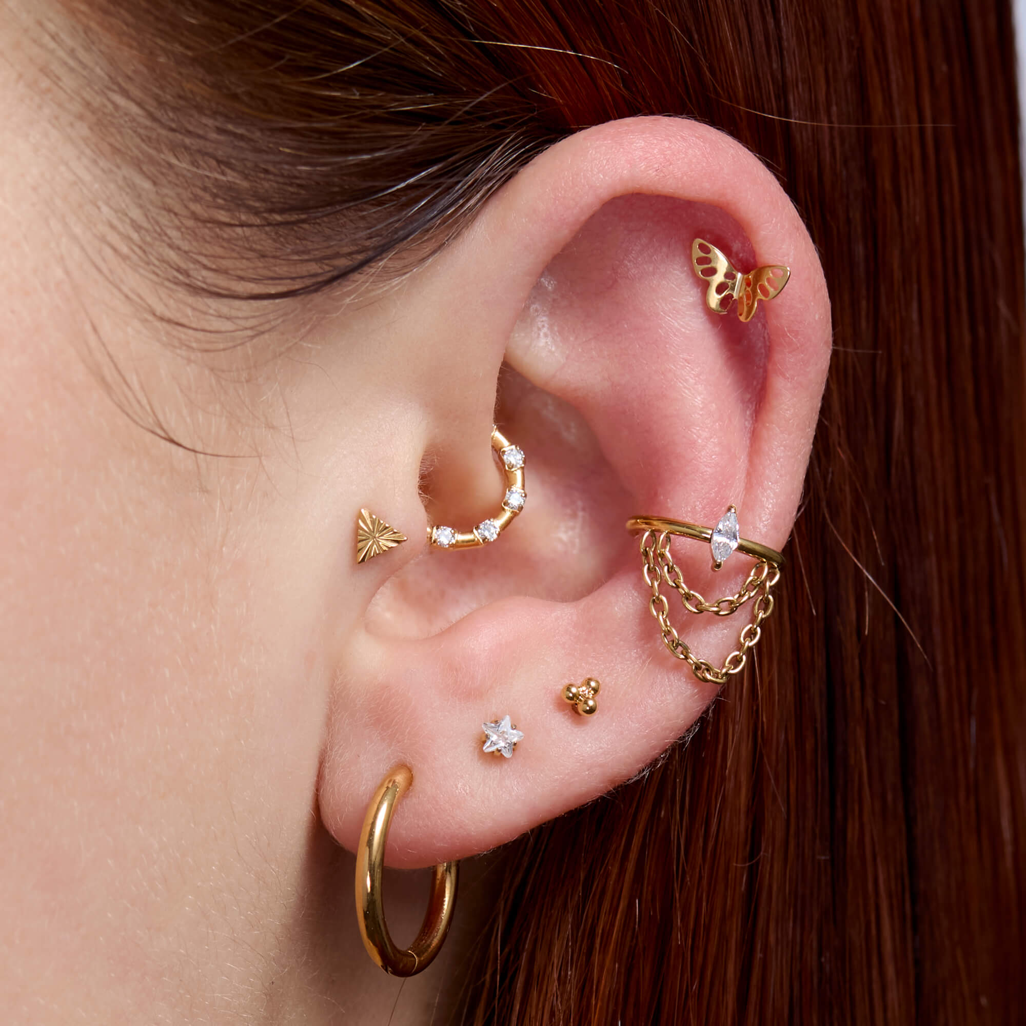 Ridged Triangle Piercing