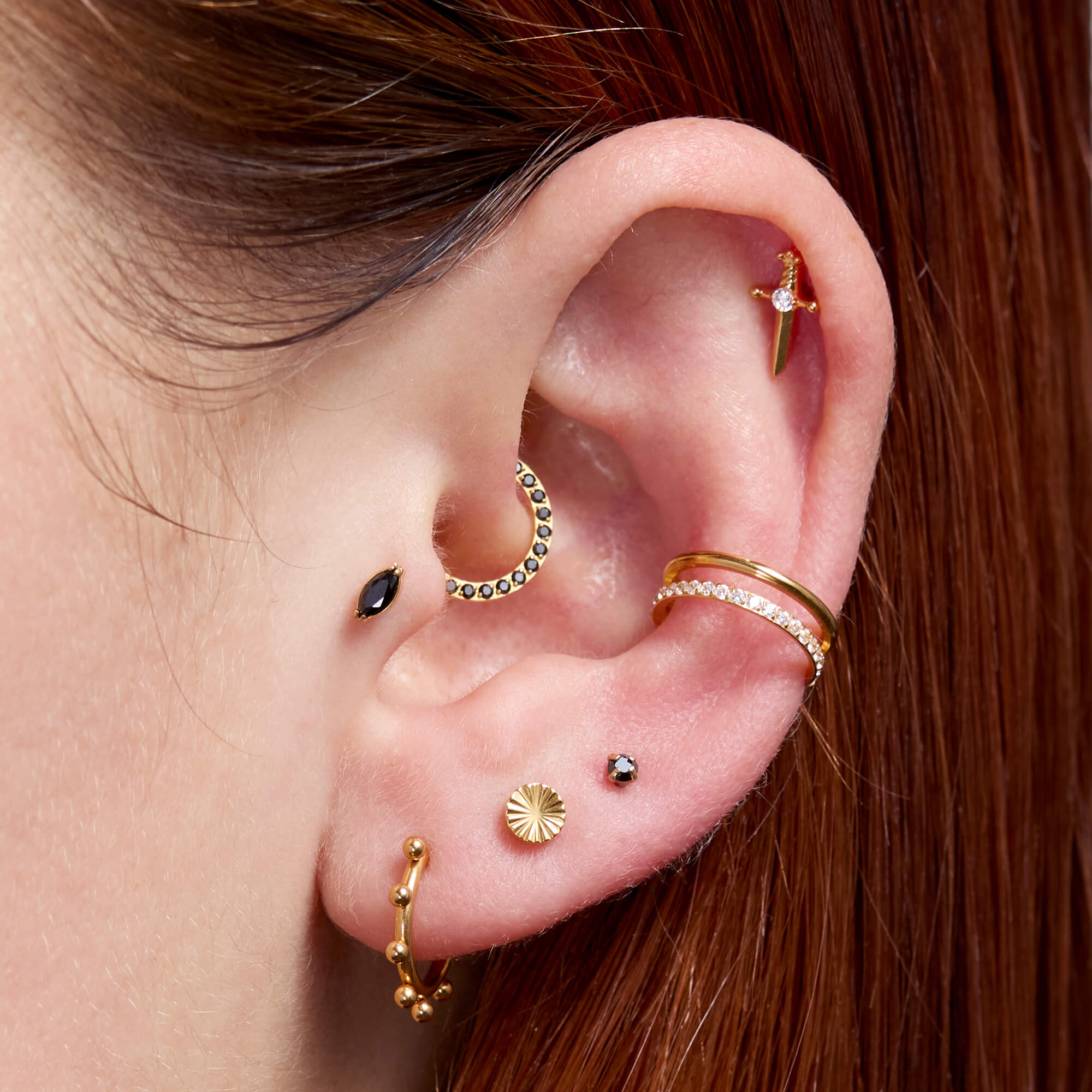 Ridged Round Piercing