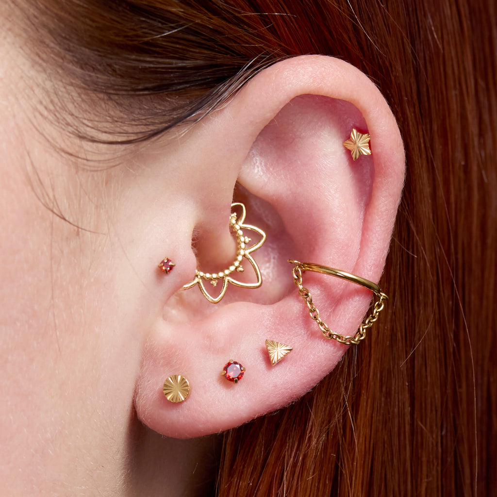 Ridged Triangle Piercing