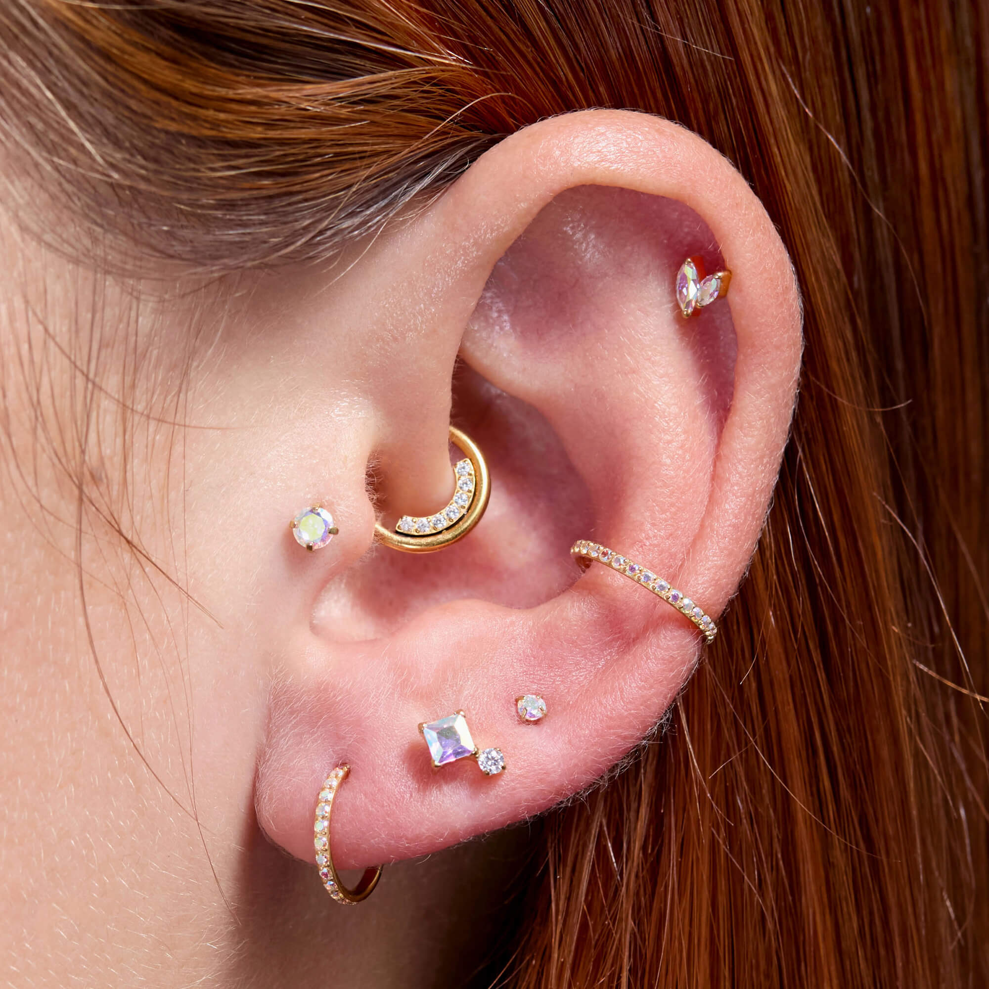 AB Marquise Cluster Piercing
