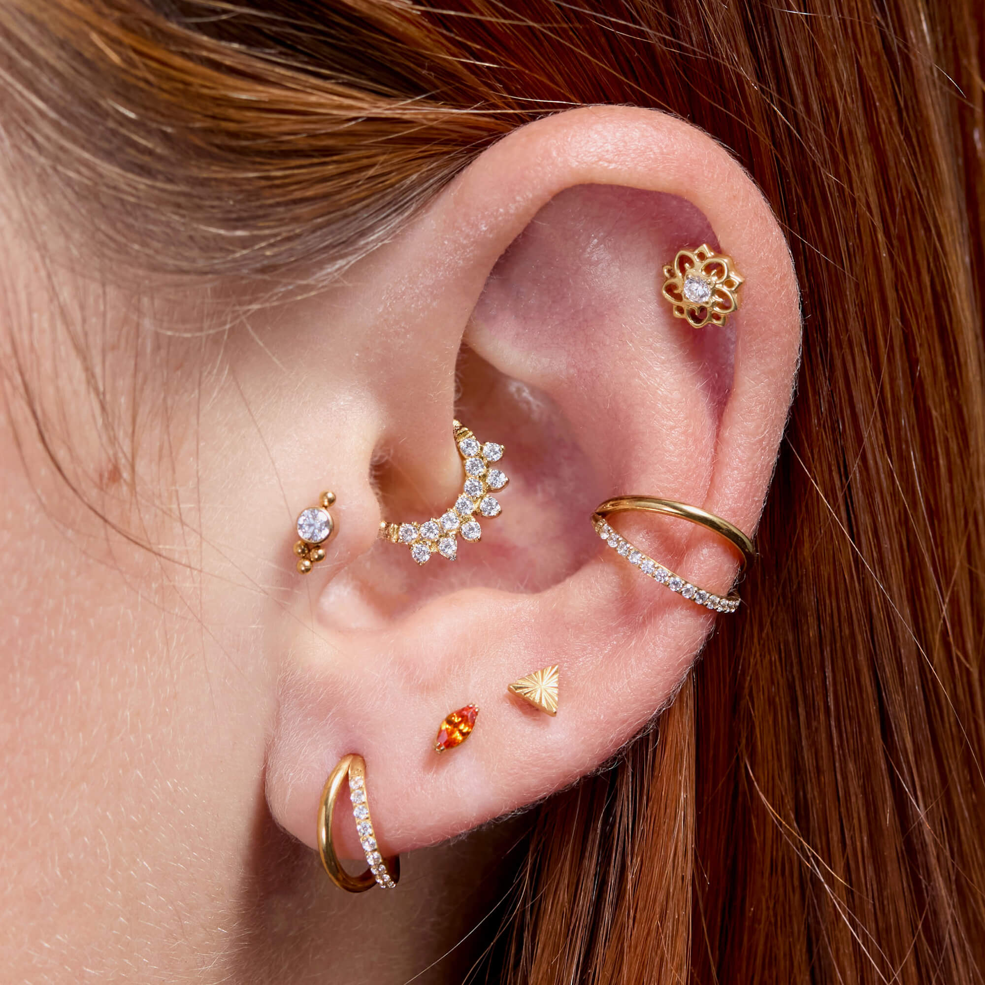 Ridged Triangle Piercing