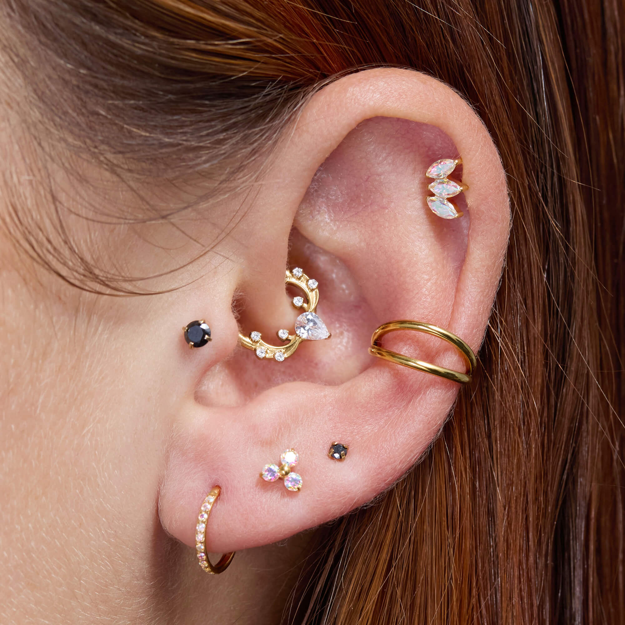 AB 3-Petal Piercing