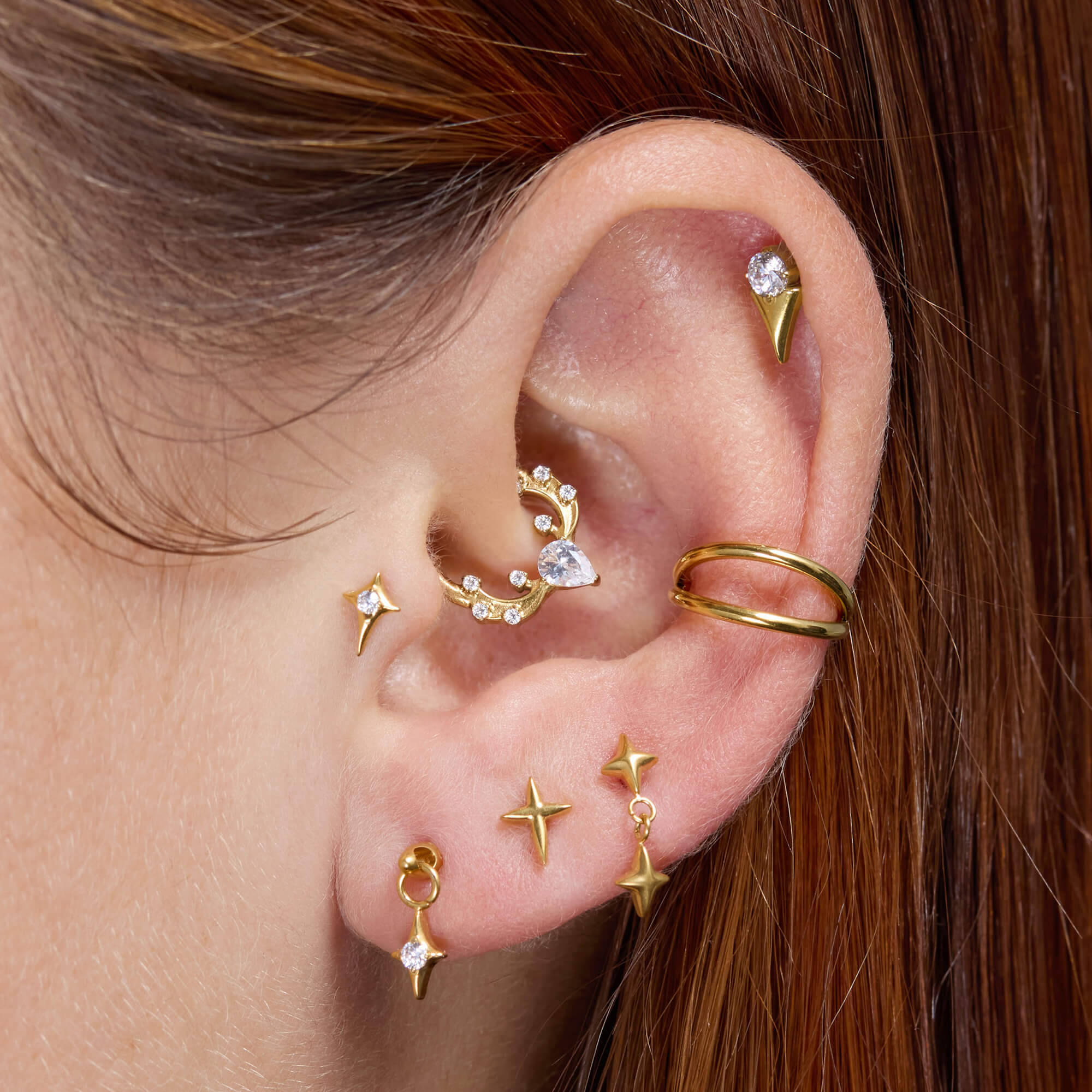 Crystal Spike Piercing