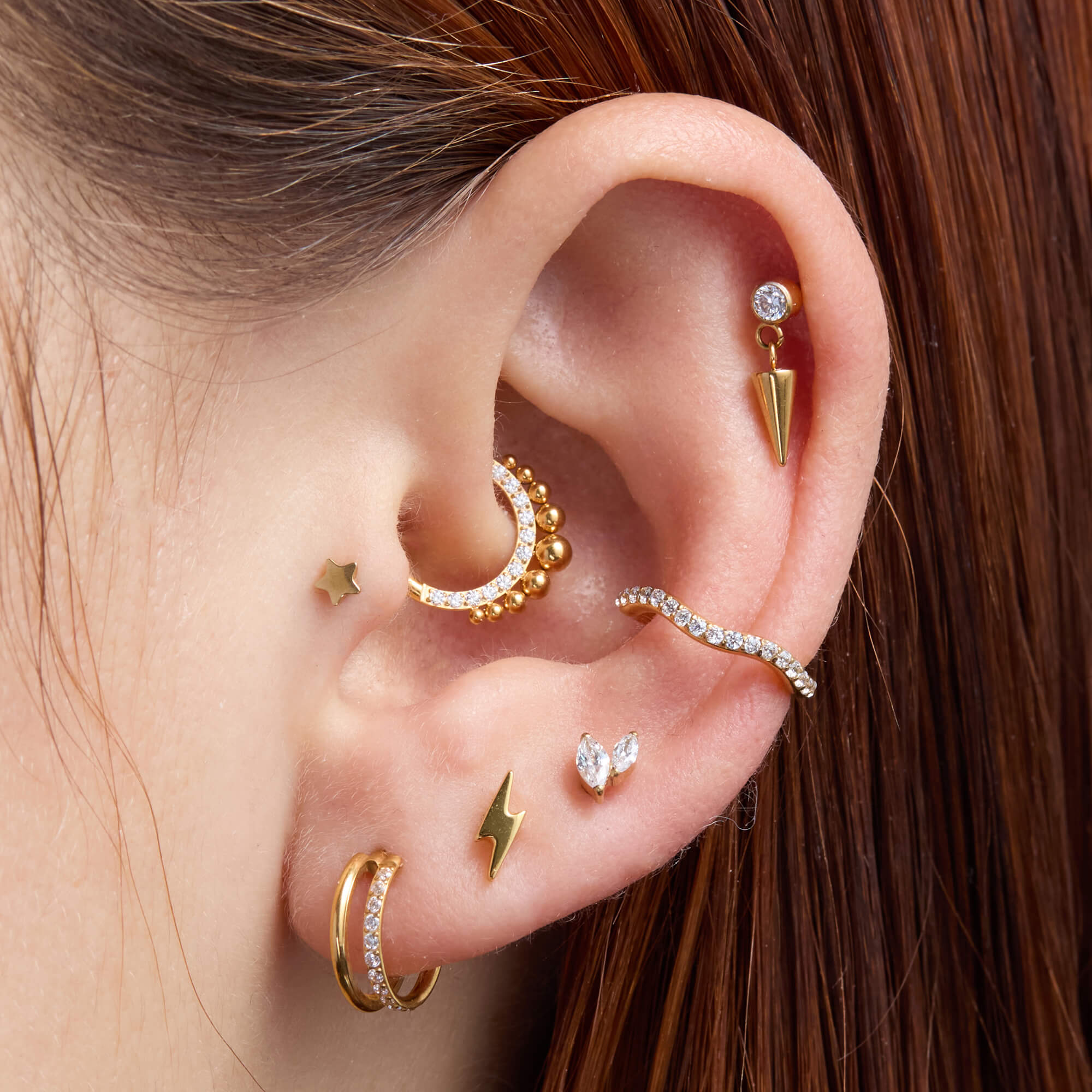 Spike Dangle Piercing