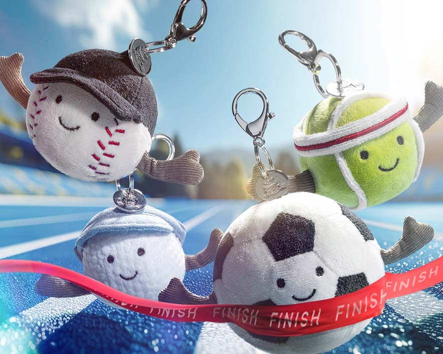 Jellycat Amuseable Sports Tennis Bag Charm