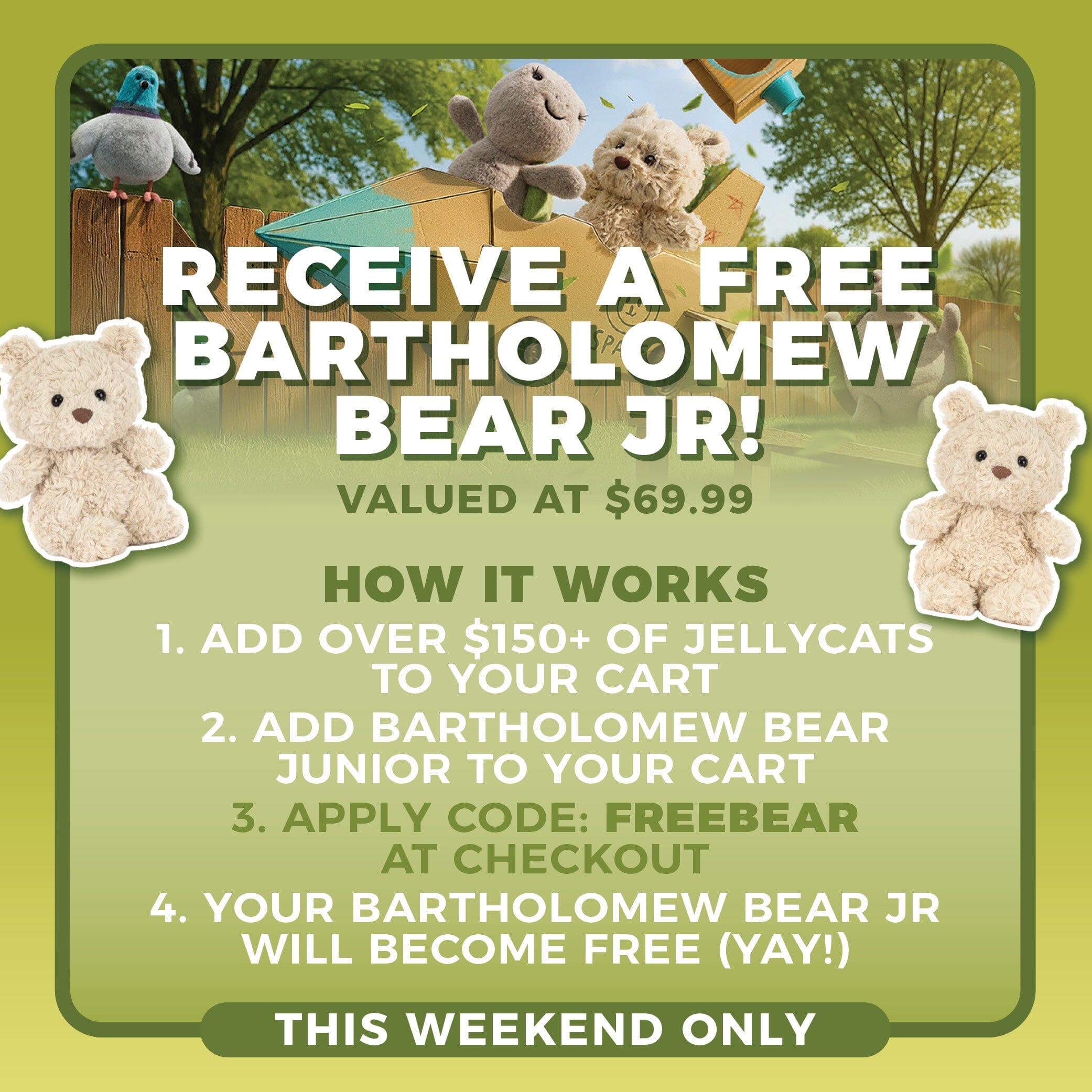 Jellycat - Bartholomew Bear Junior